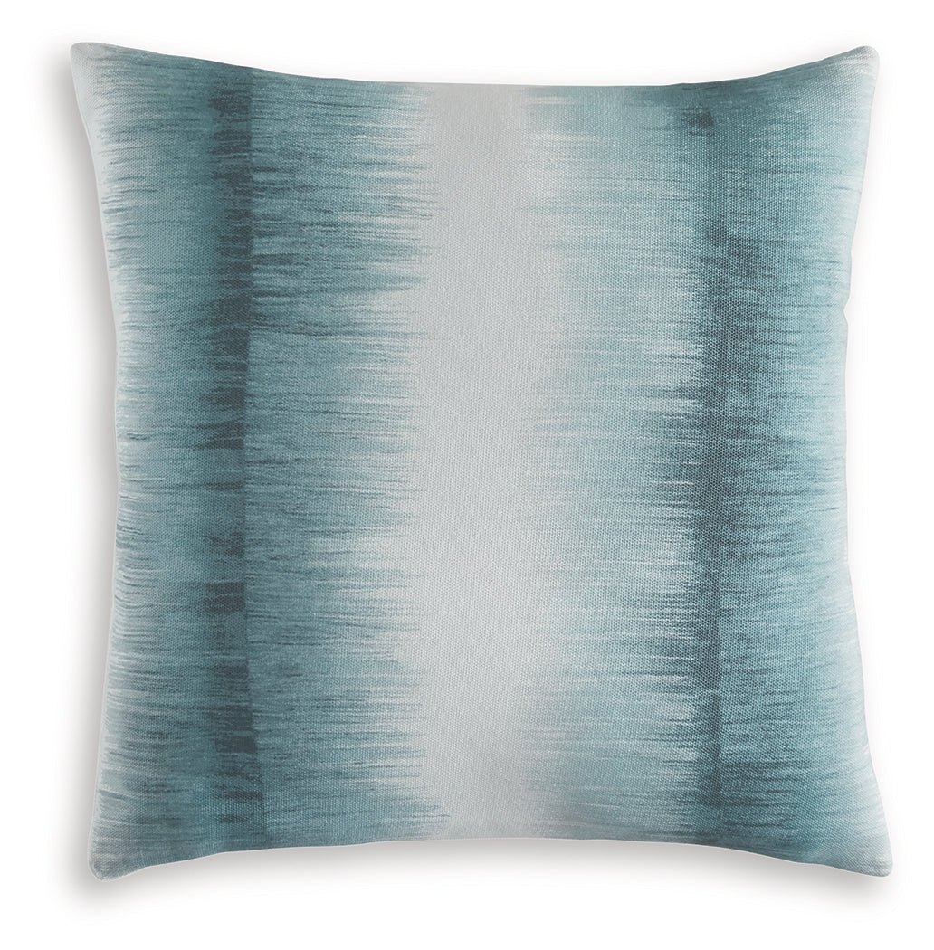 Elonwich Teal/White Pillow (Set of 4) - Image 2