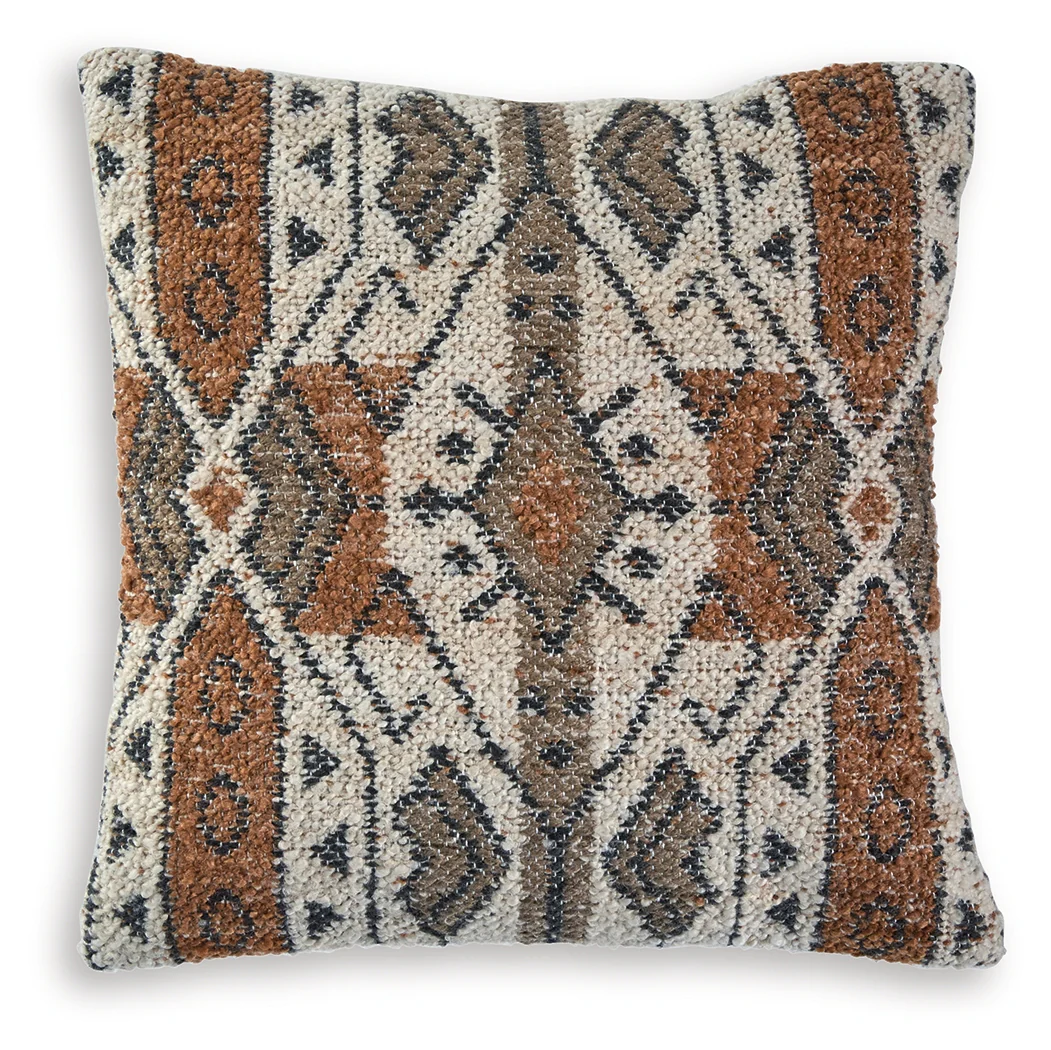 Kierenworth Sienna/Ivory/Black Pillow (Set of 4) - Image 2
