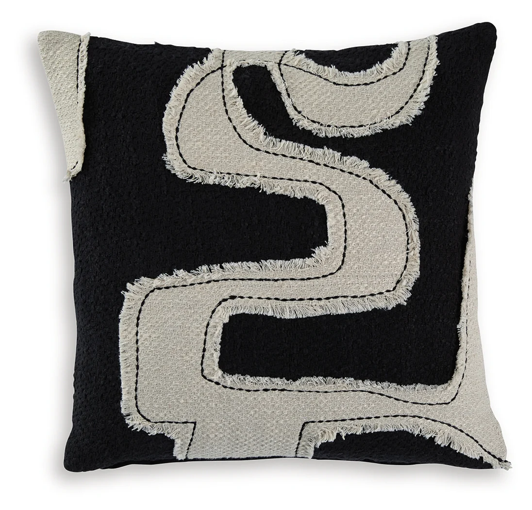 Veerbank Black/Beige Pillow (Set of 4) - Image 2