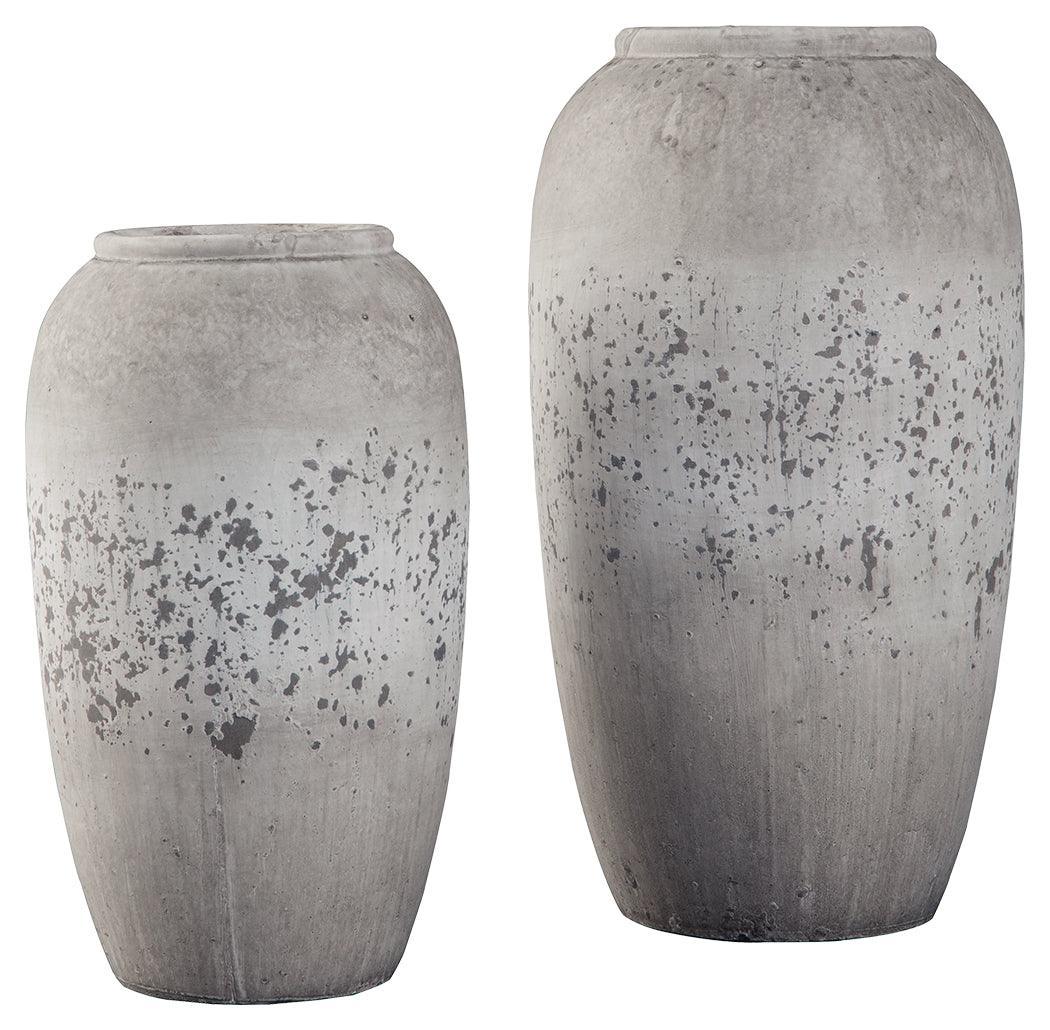 Dimitra Brown Cream Vase (Set of 2) - Image 2