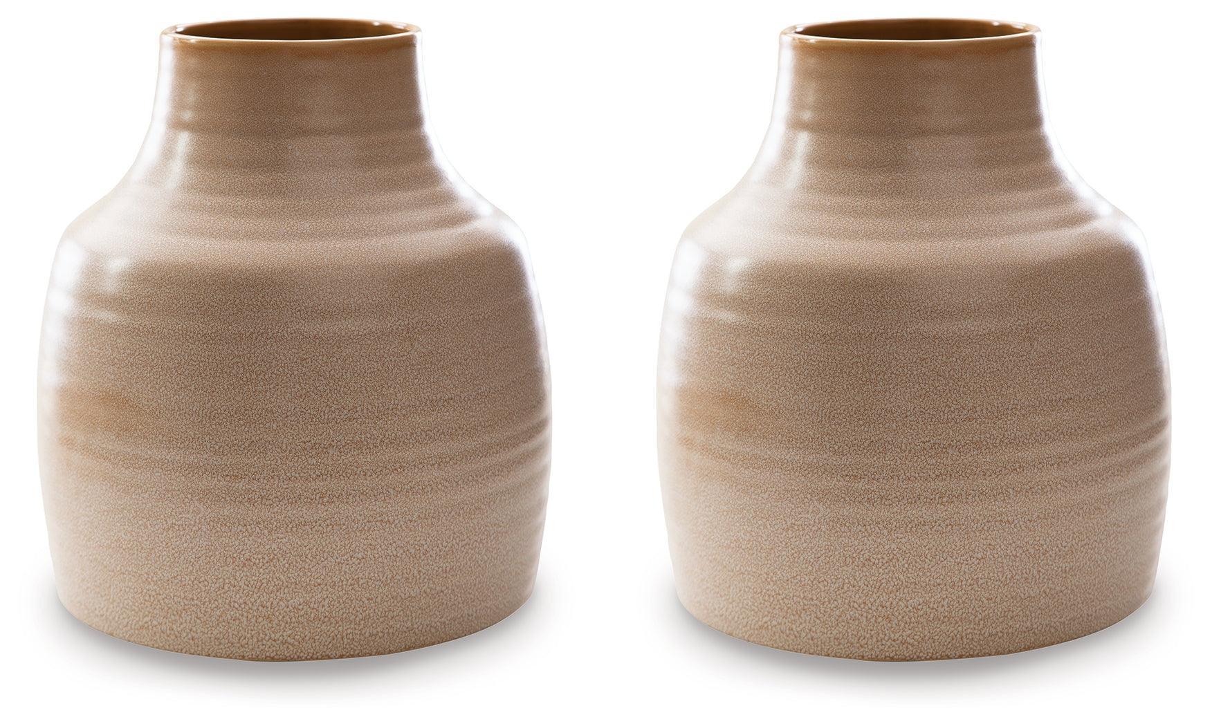 Millcott Tan Vase (Set of 2) - Image 2