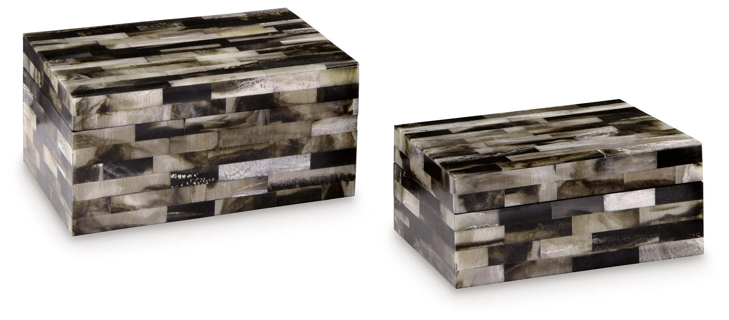 Ellford Black Brown Cream Box (Set of 2) - Image 2