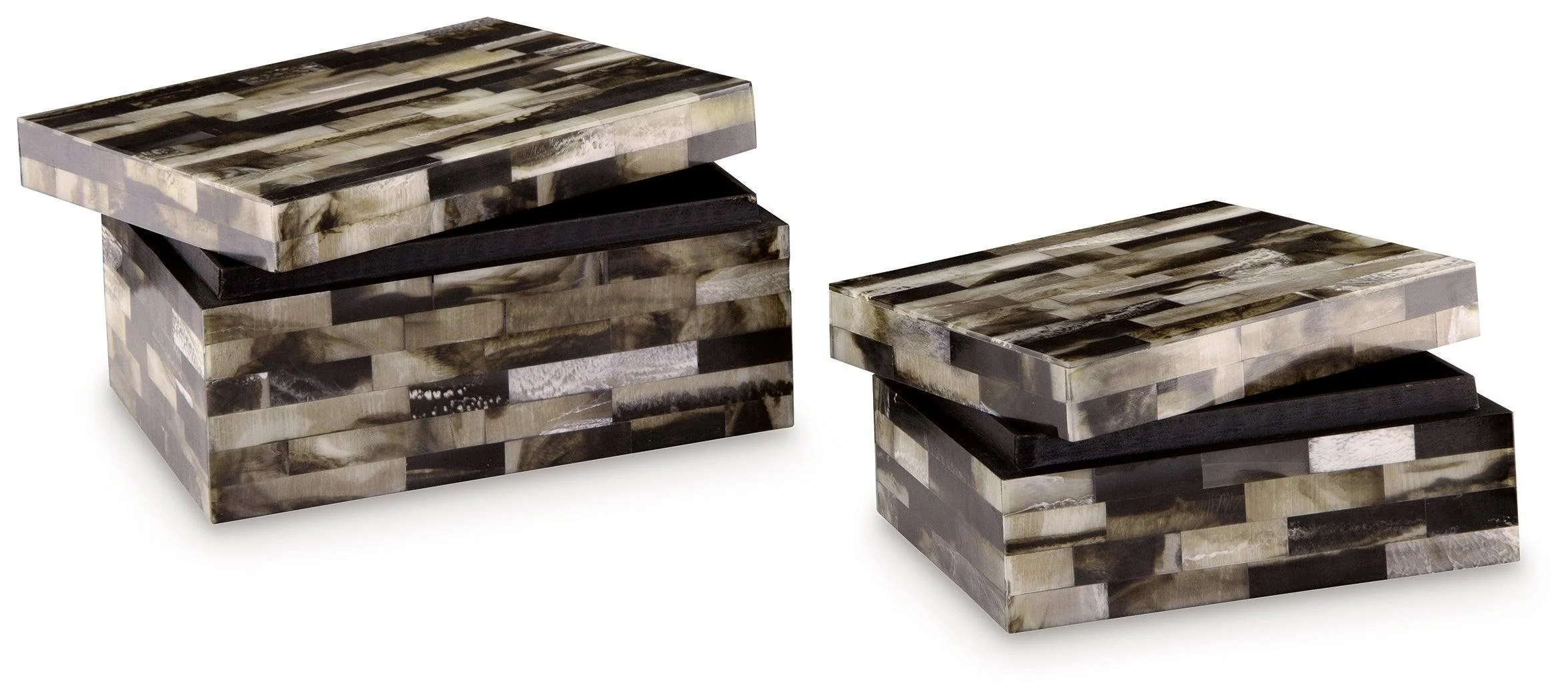 Ellford Black Brown Cream Box (Set of 2) - Image 3