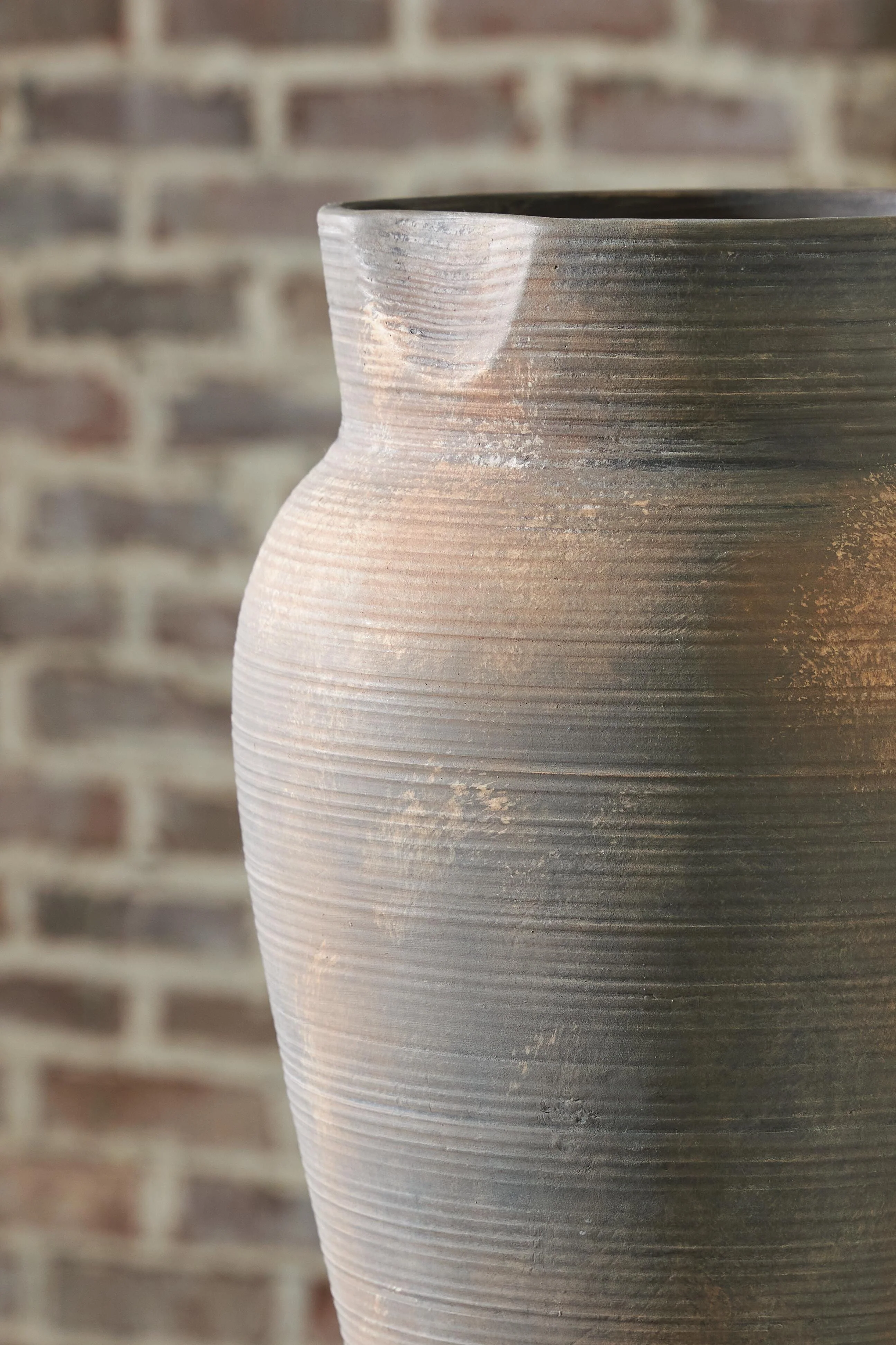 Brickmen Antique Gray Vase - Image 3