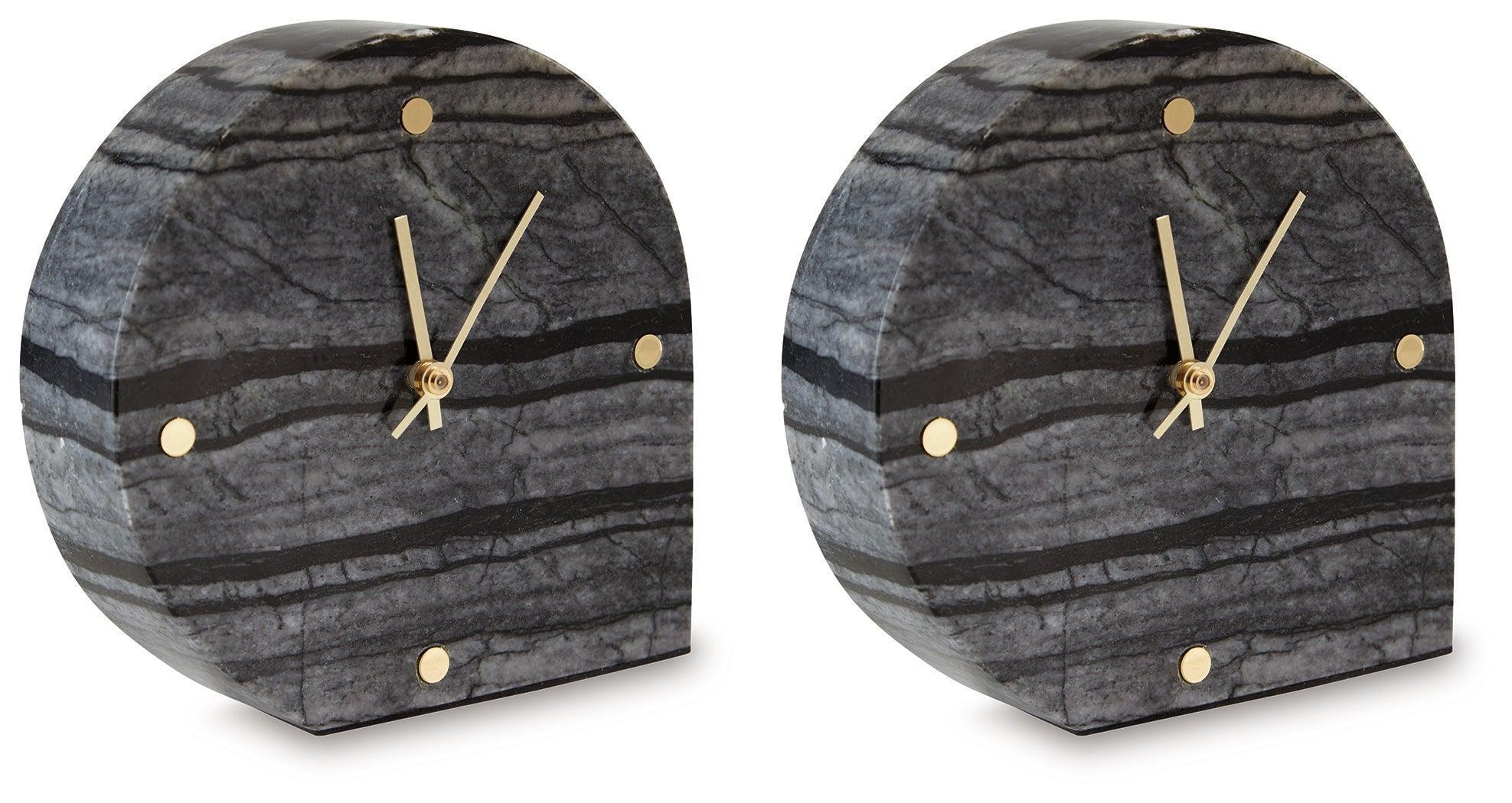 Janmour Black Table Clock (Set of 2) - Image 2