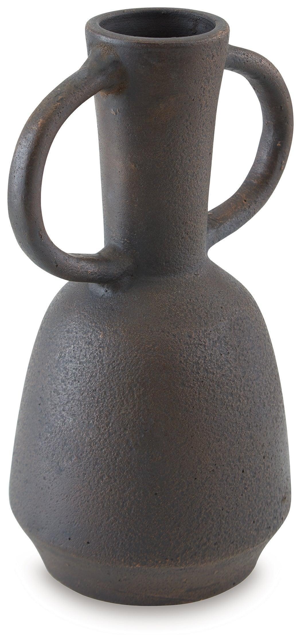 Aadeen Distressed Brown Vase - Image 2