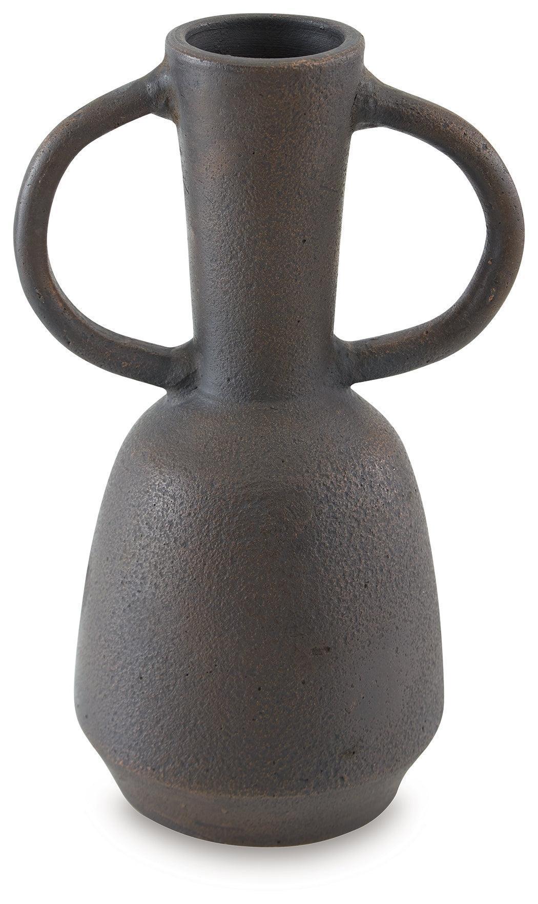 Aadeen Distressed Brown Vase - Image 3