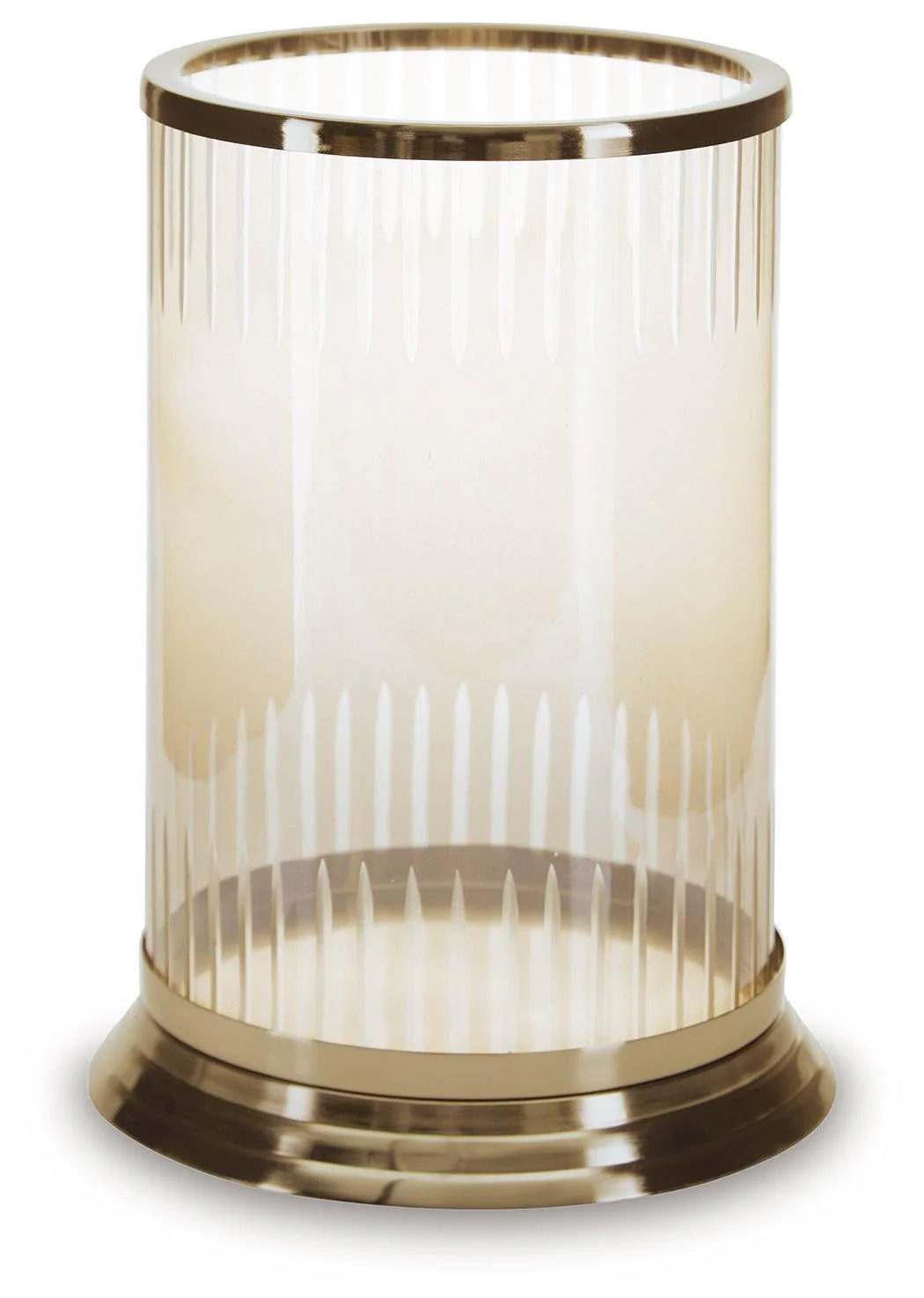 Aavinson Amber/Gold Finish Candle Holder - Image 2