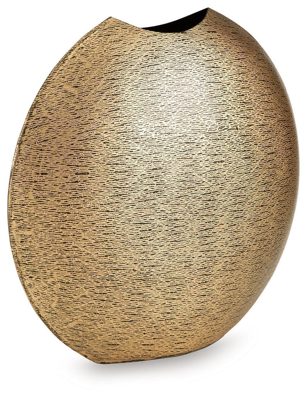 Iansboro Antique Gold Finish Vase - Image 2