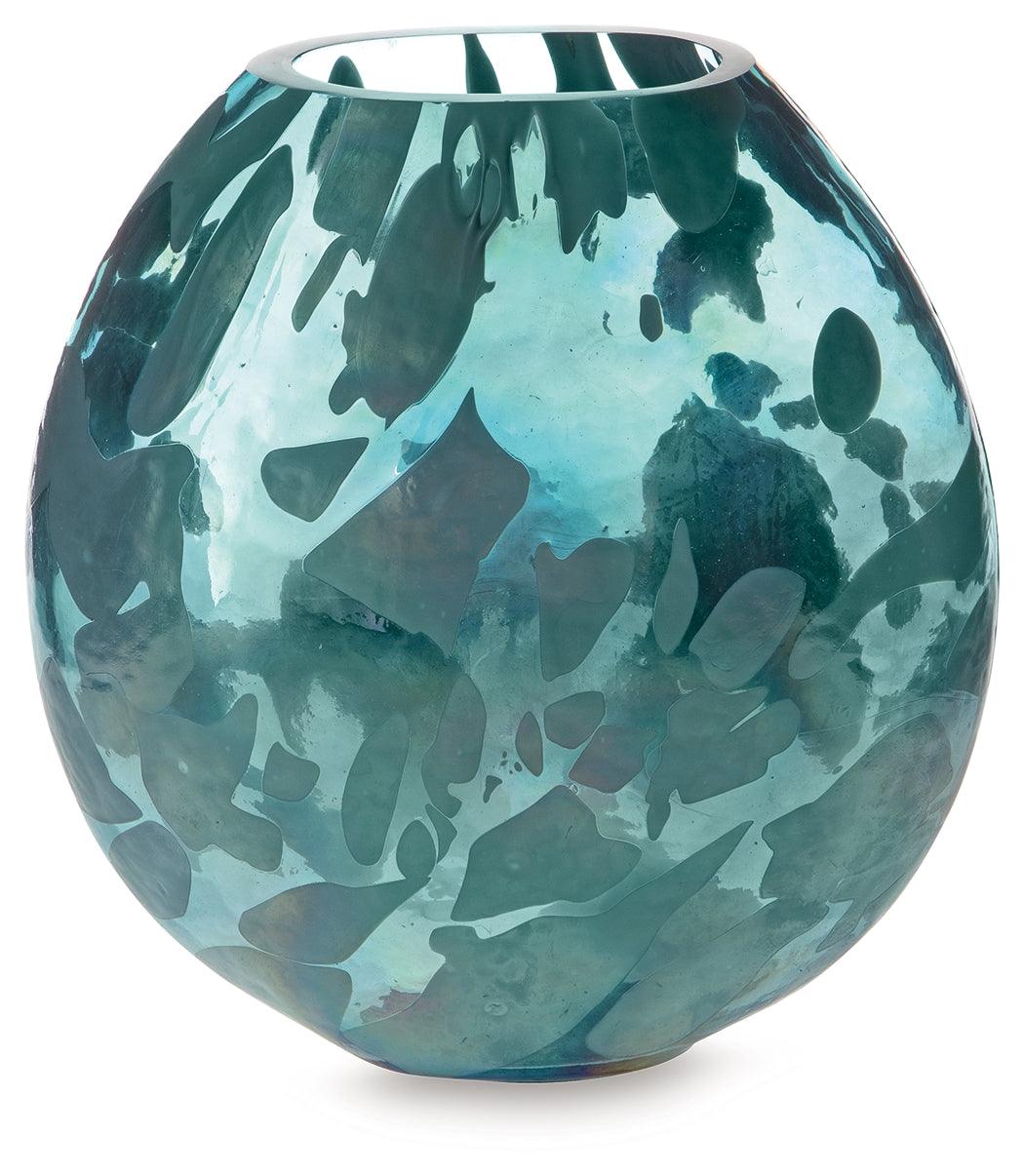 Cartshaw Iridescent Teal Vase - Image 2