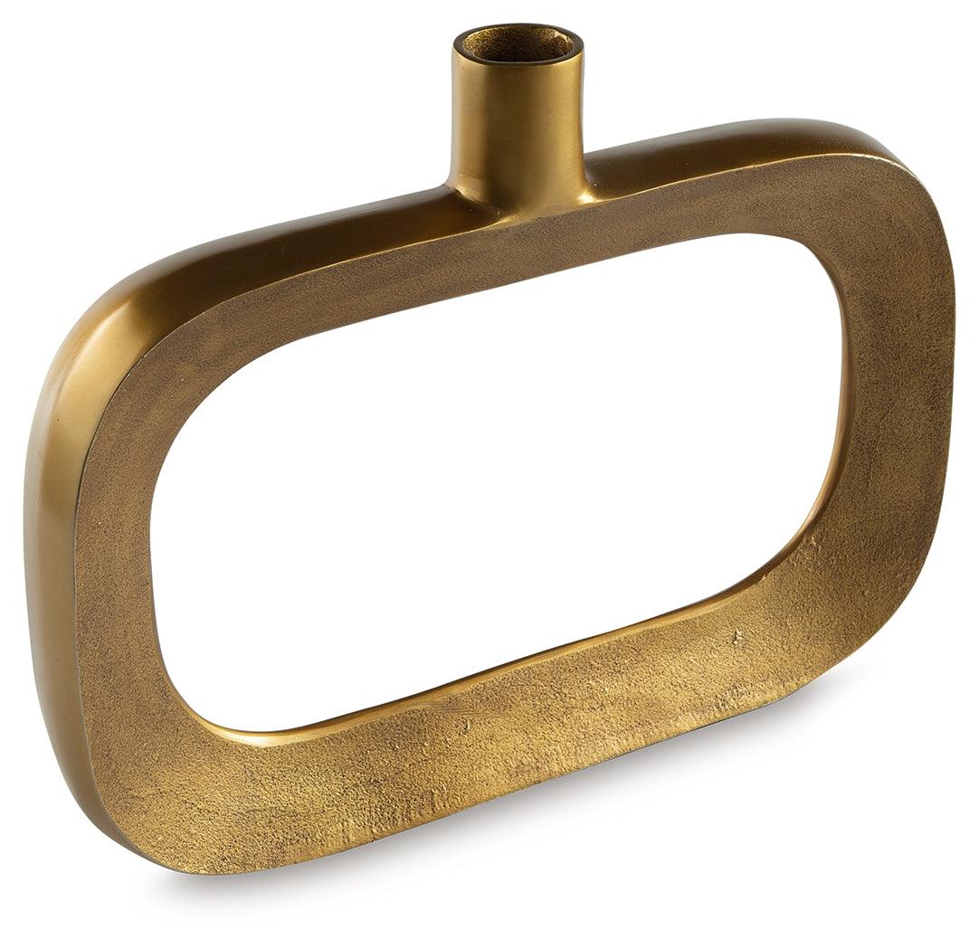 Lawtonville Antique Gold Finish Vase - Image 3