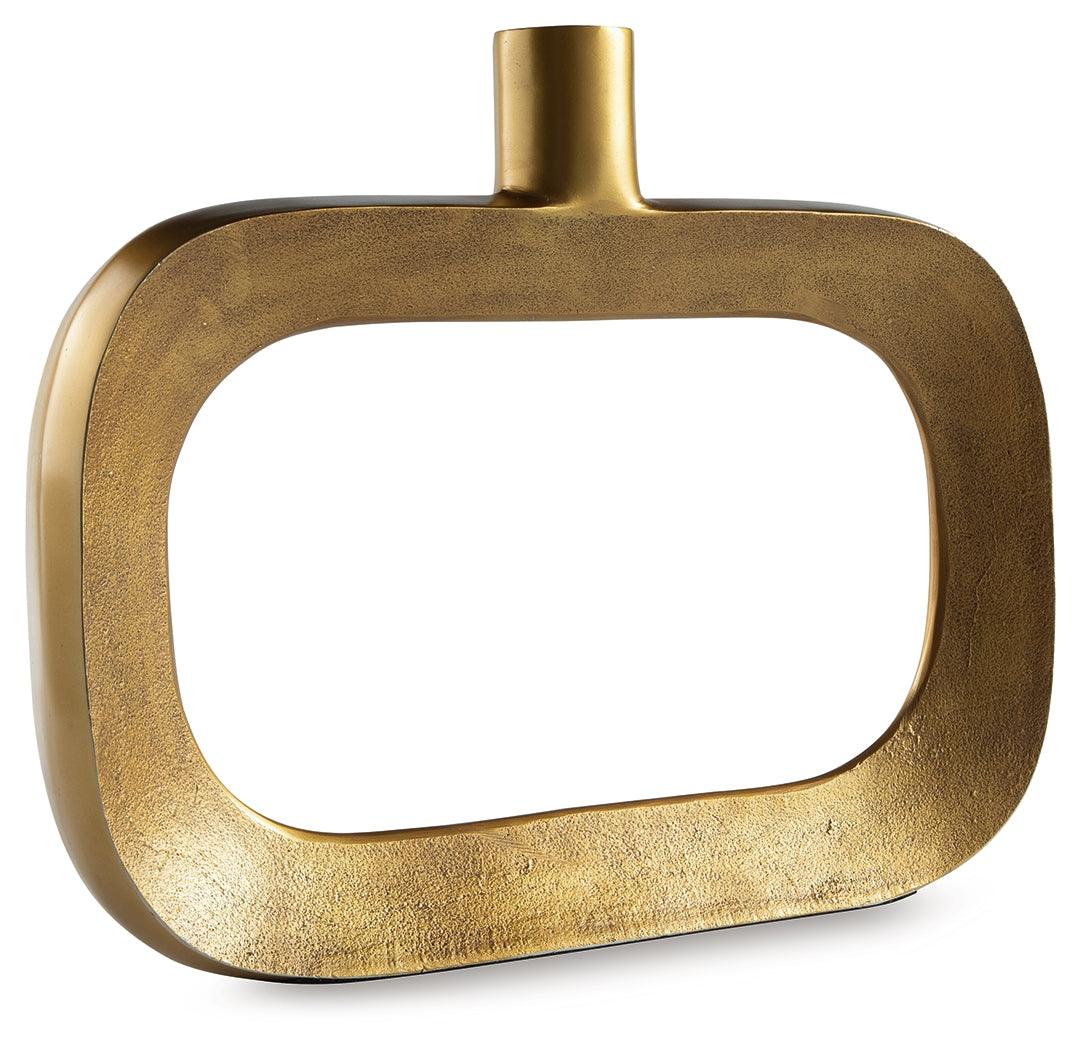 Lawtonville Antique Gold Finish Vase - Image 2