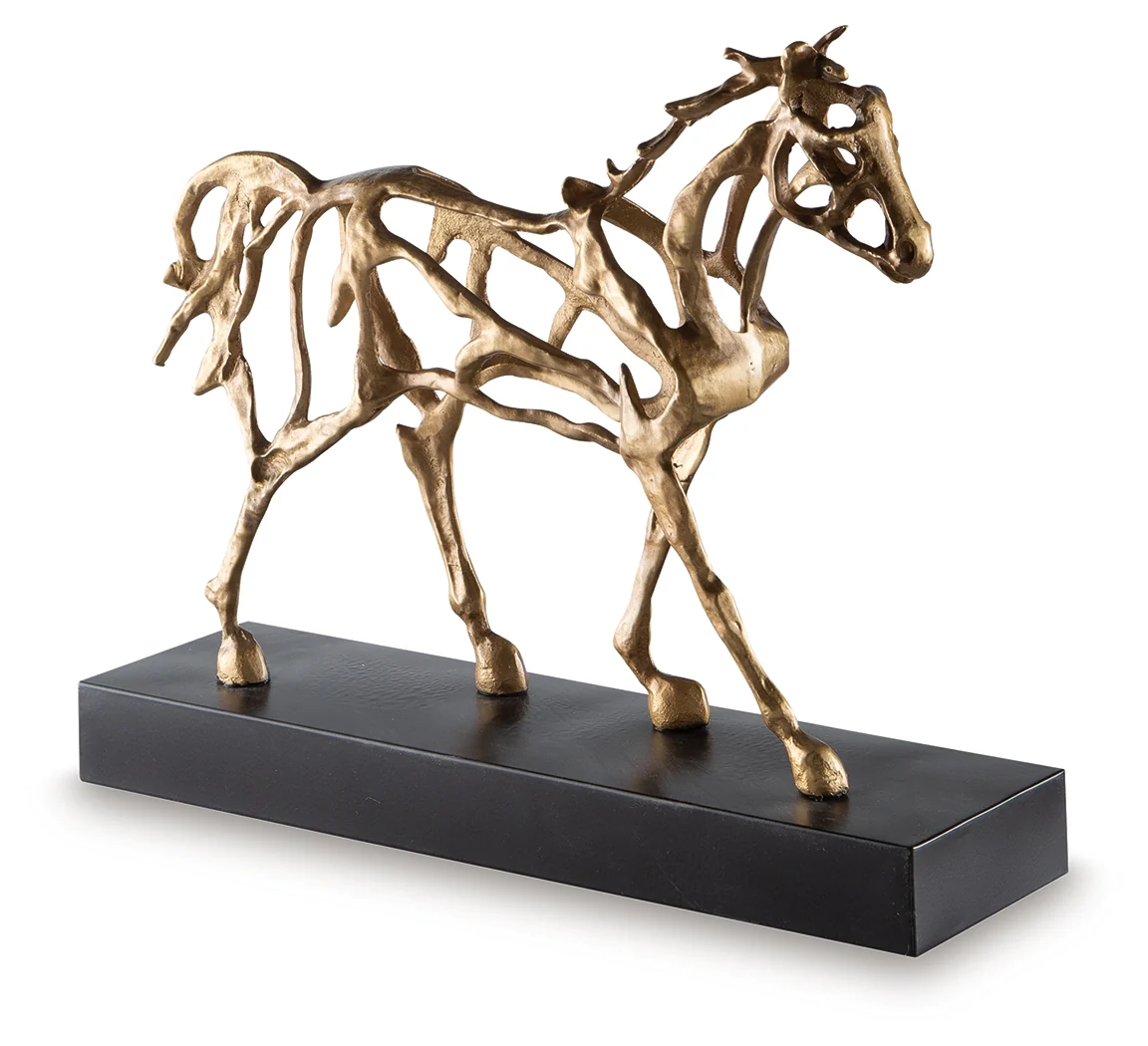 Grainville Antique Gold Finish Sculpture - Image 2