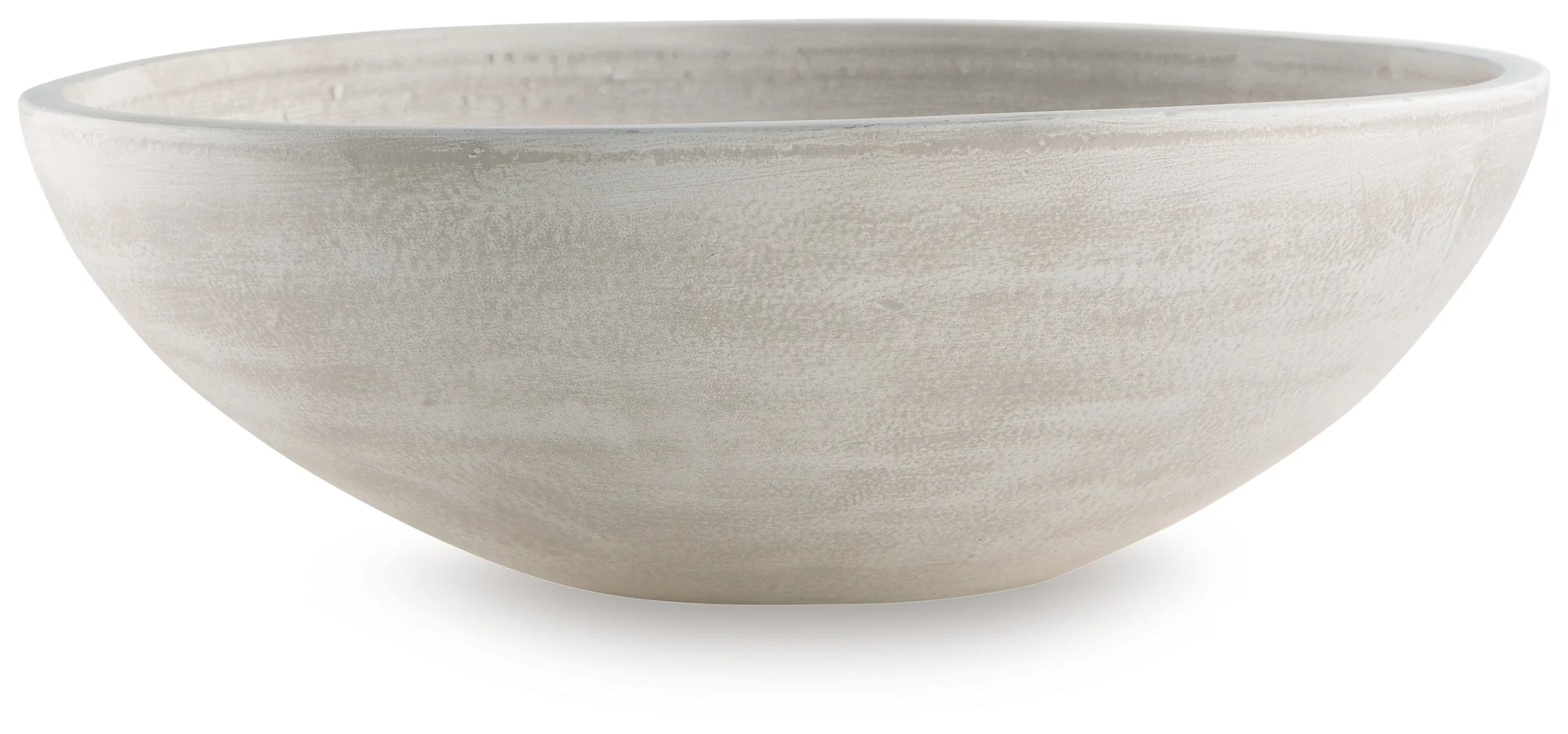 Meadie Distressed White Bowl - Image 2