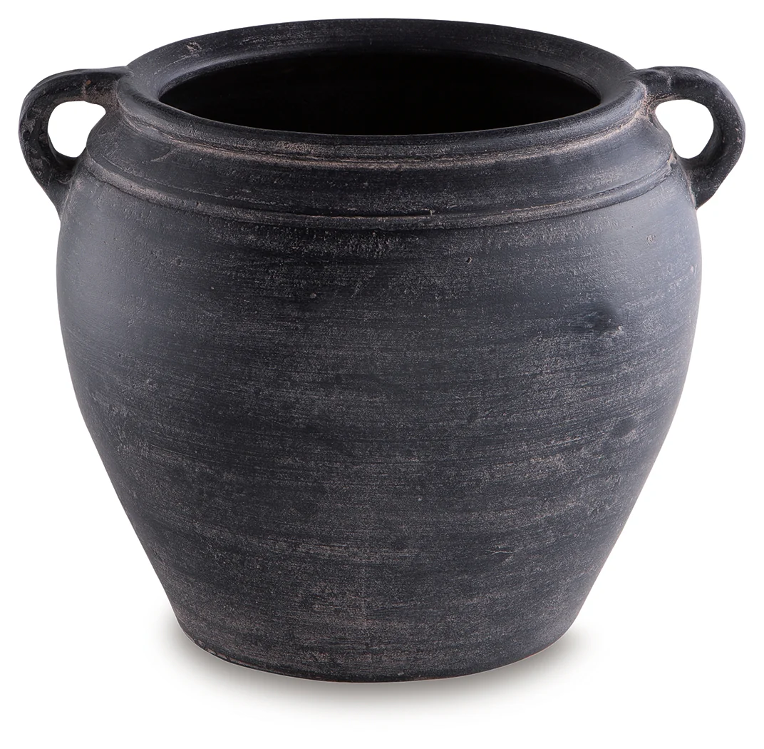 Meadie Distressed Black Vase - Image 3