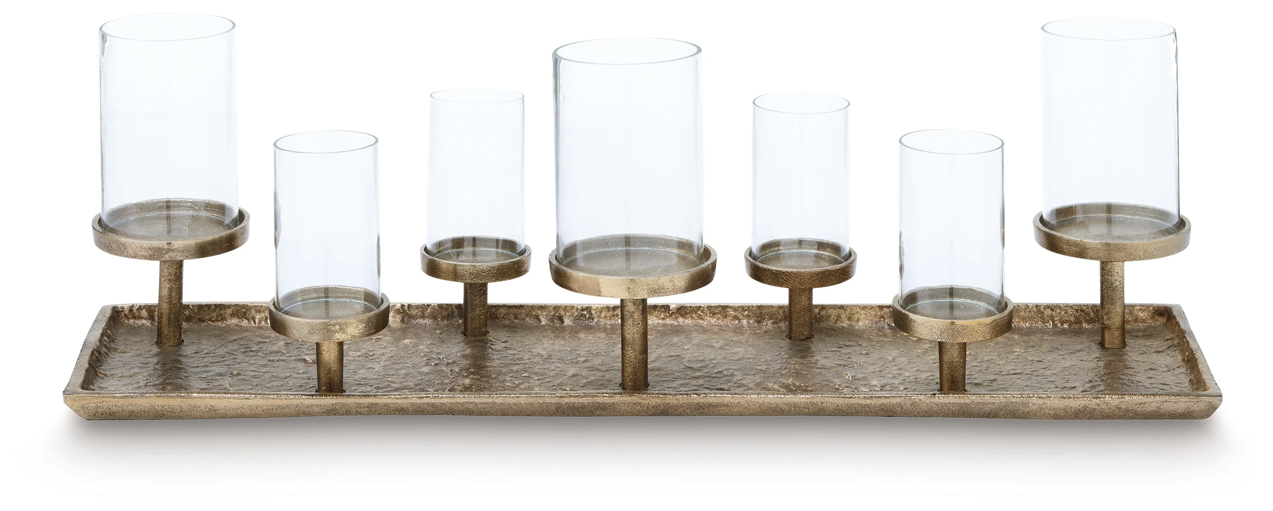 Wallmond Antique Brass Finish Candle Holder - Image 3