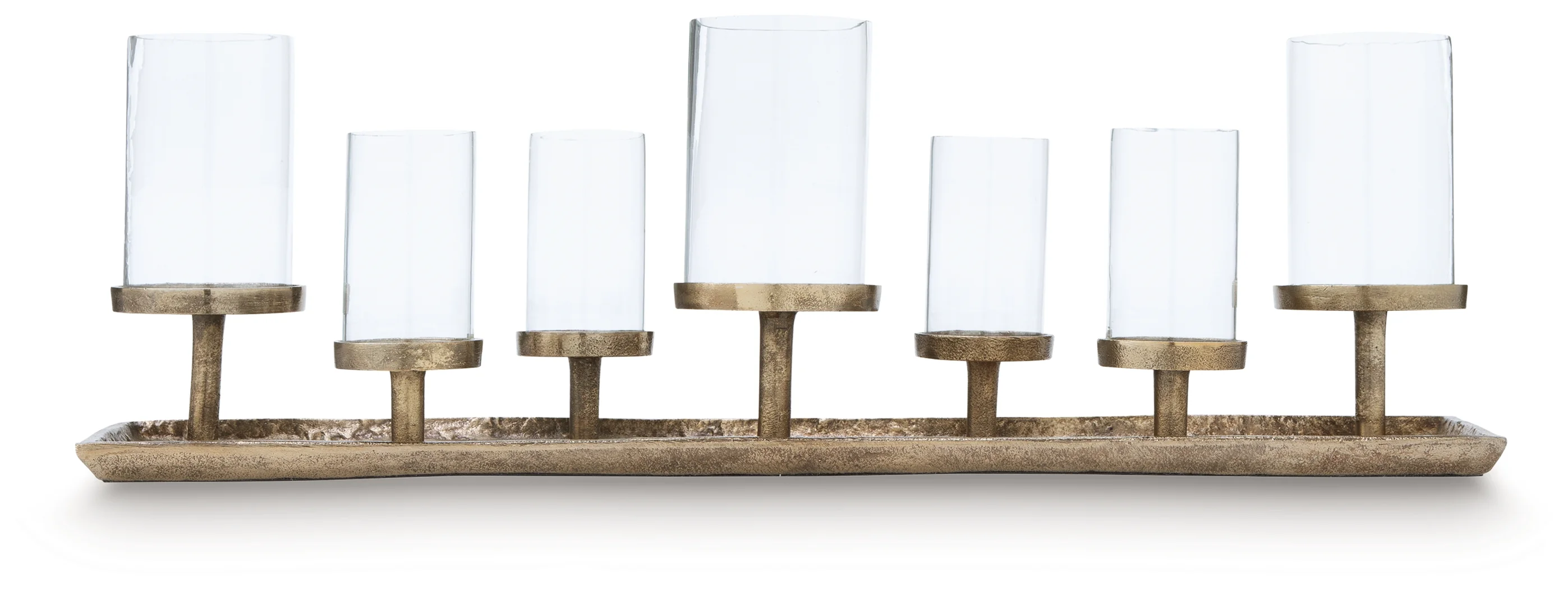 Wallmond Antique Brass Finish Candle Holder - Image 2
