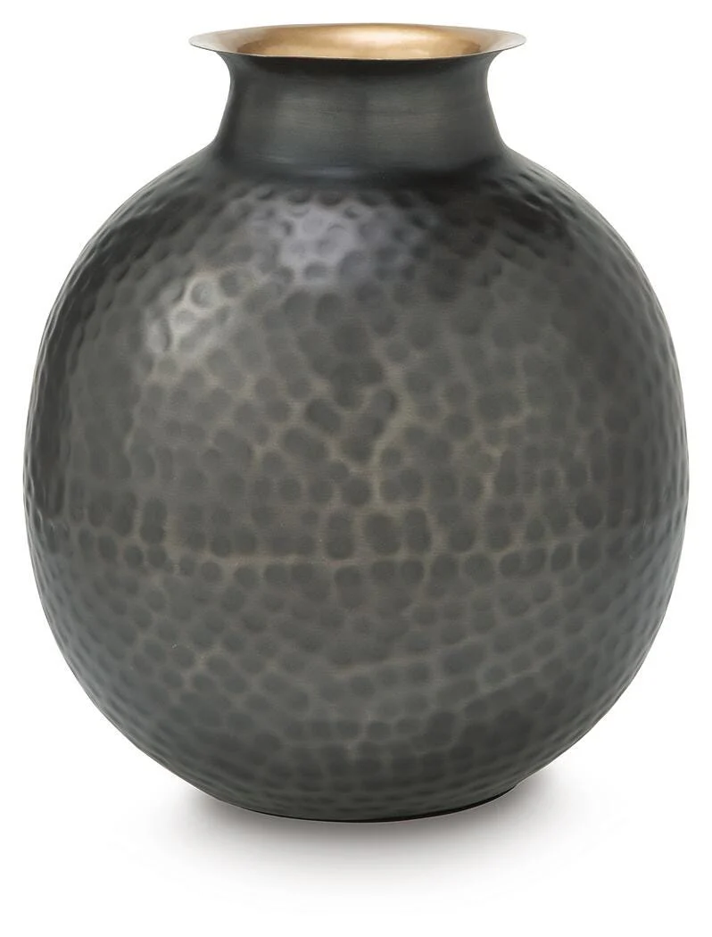 Woody Pewter/Gold Finish Vase - Image 2