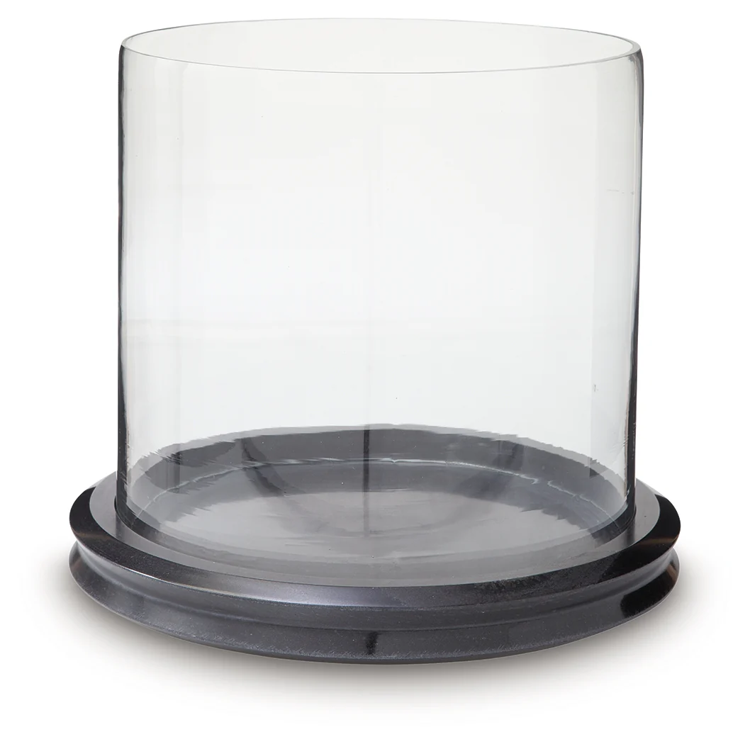 Saskia Clear/Black Candle Holder - Image 2