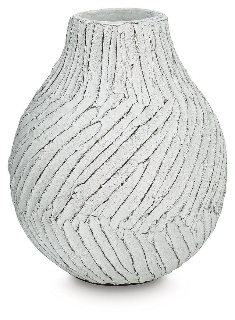 Shelvie Distressed White Vase - Image 2