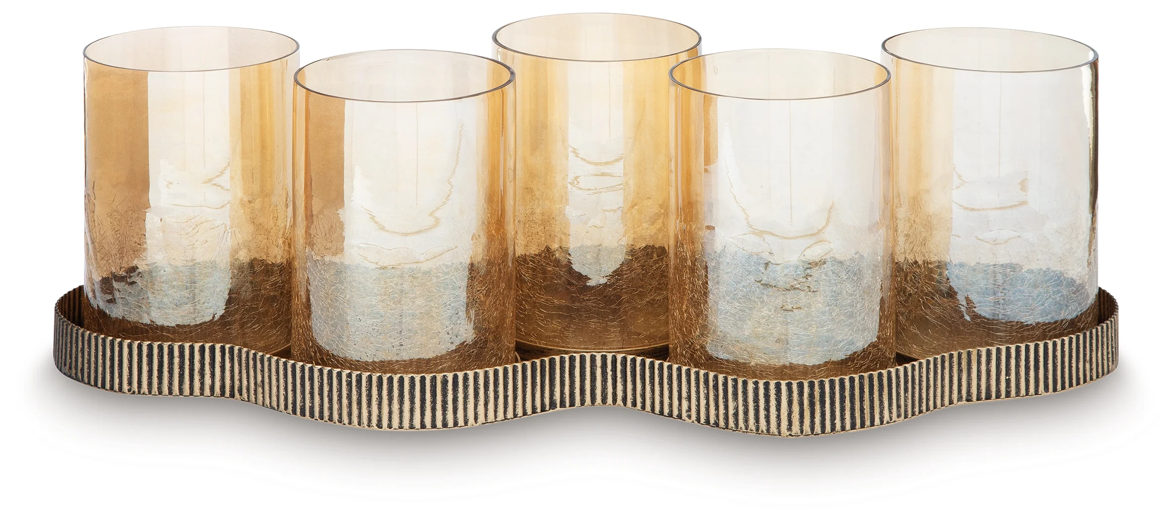 Evereton Antique Gold Finish Candle Holder - Image 2