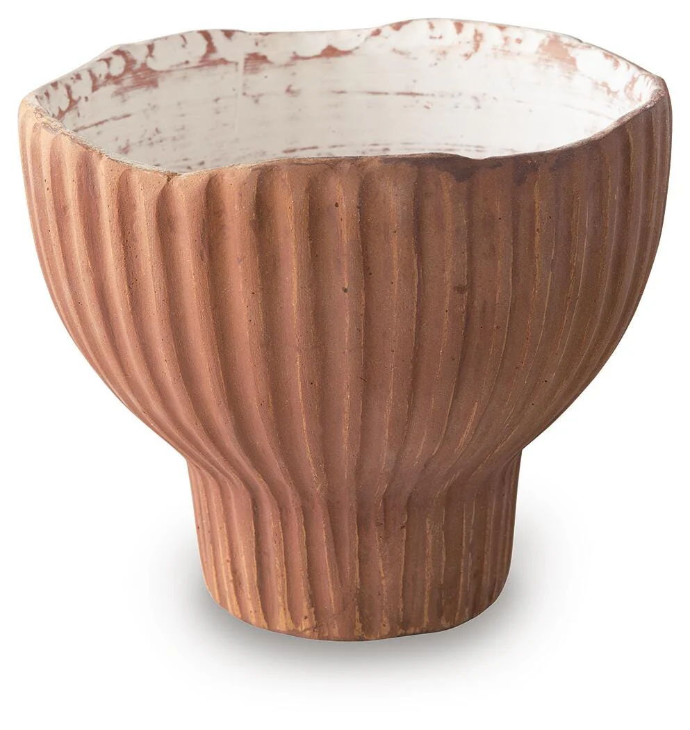Orban Sienna/White Vase - Image 2