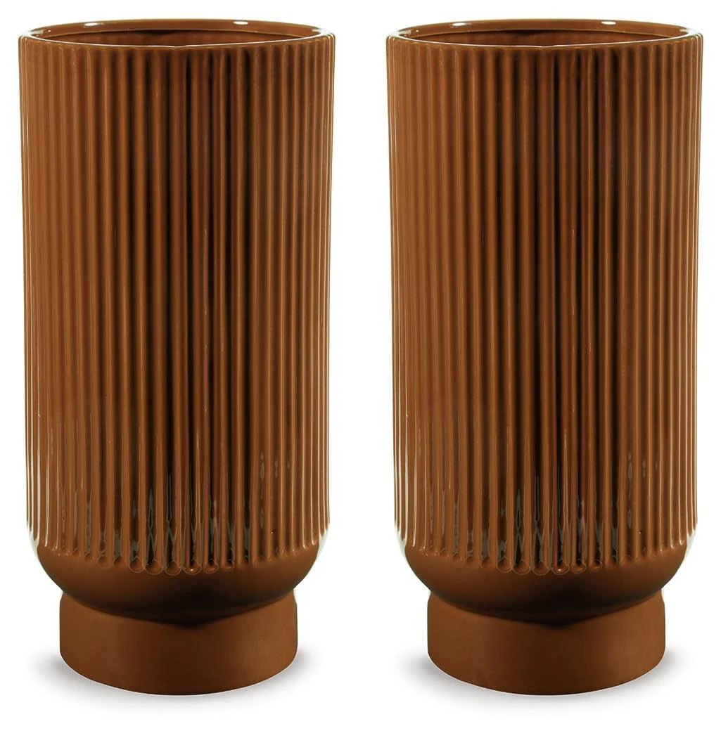 Avalyah Burnt Umber Vase (Set of 2) - Image 2