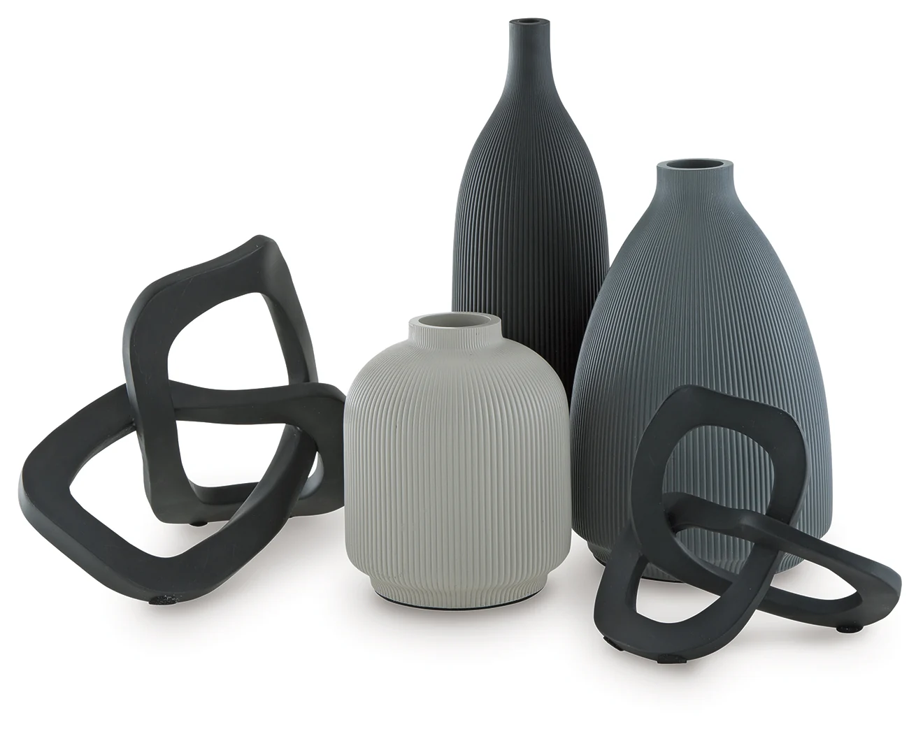 Leithick Black/Tan/Gray Accessory Set (Set of 5) - Image 2