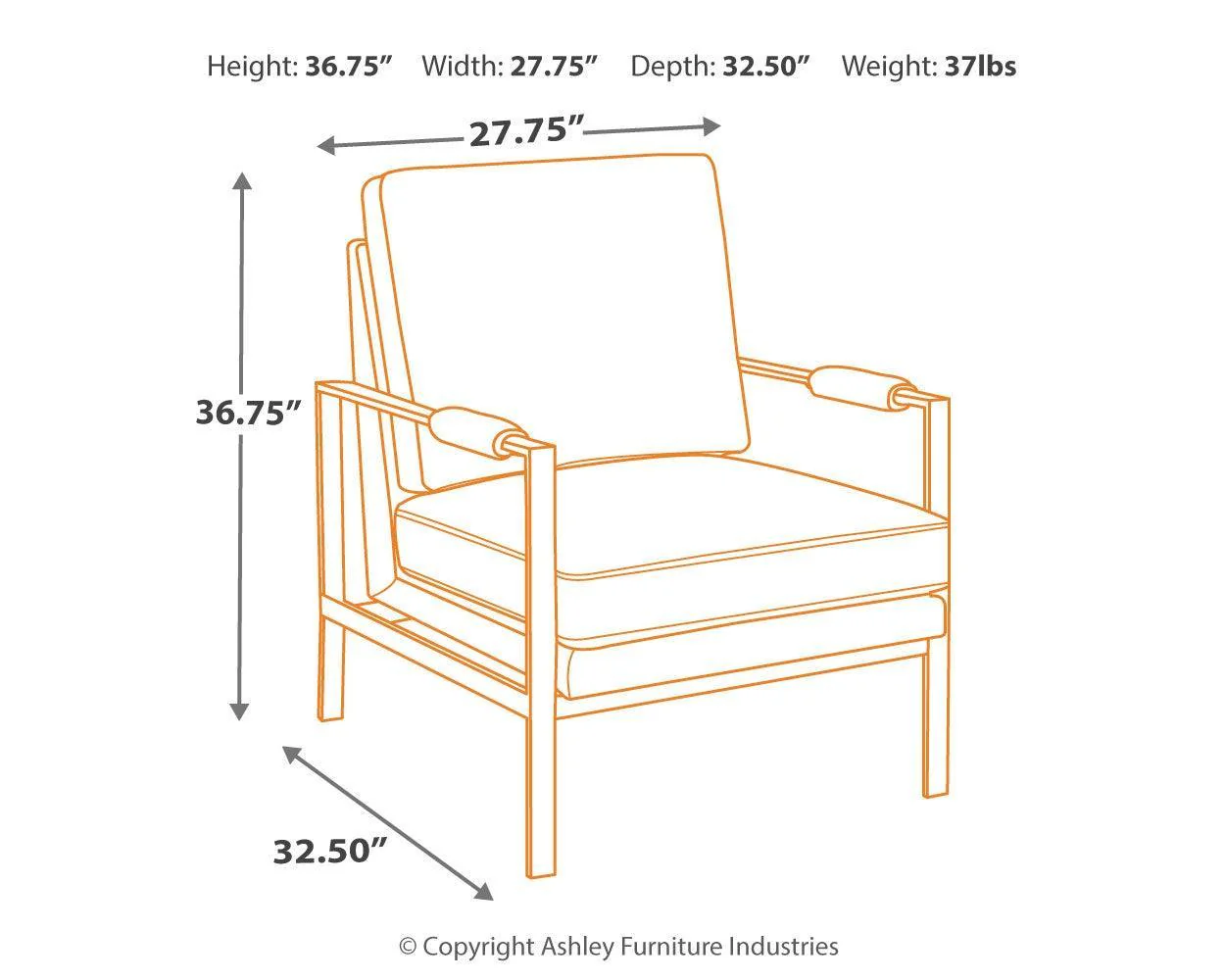 Peacemaker Brown Accent Chair - Image 3