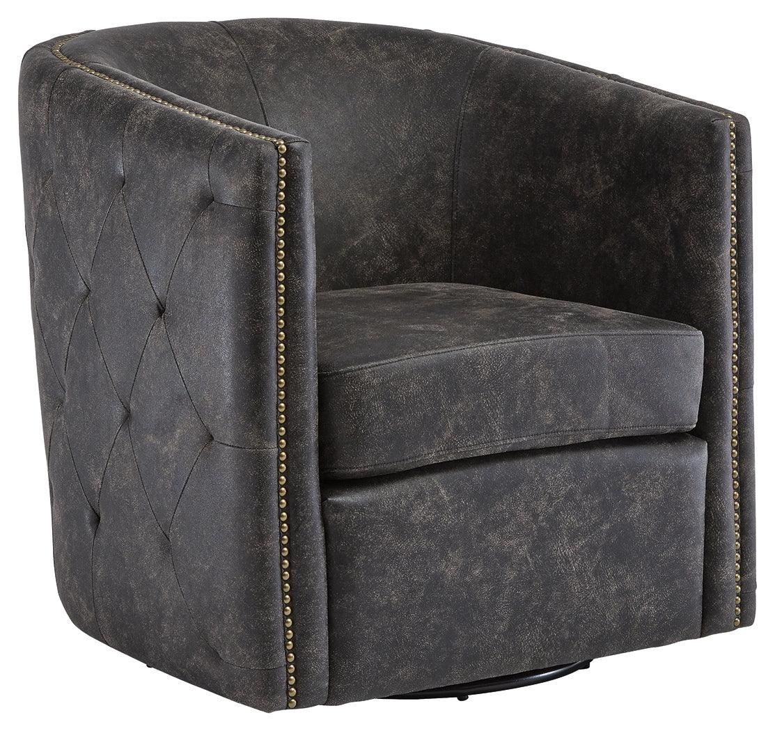 Brentlow Distressed Black Accent Chair - Image 2