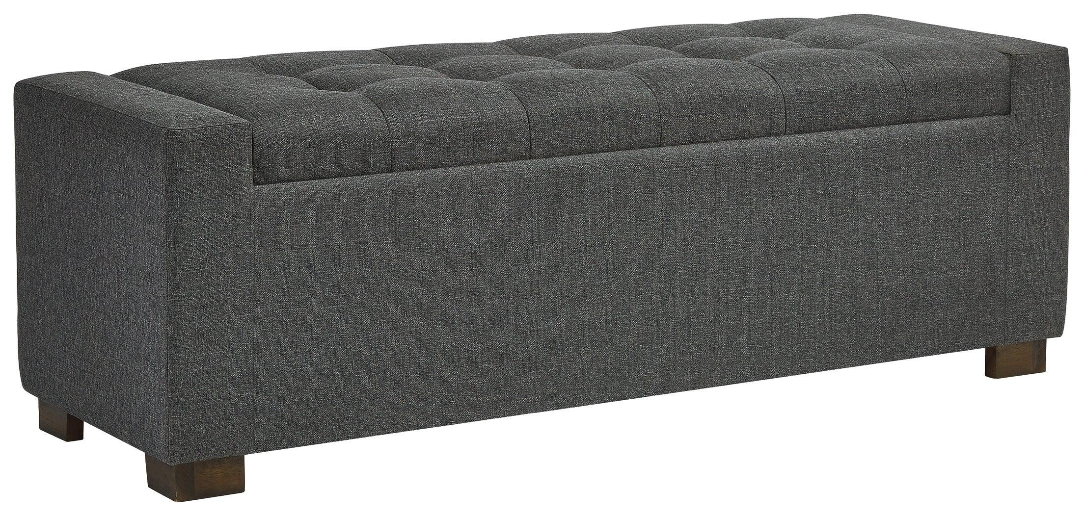 Cortwell Gray Storage Bench - Image 2