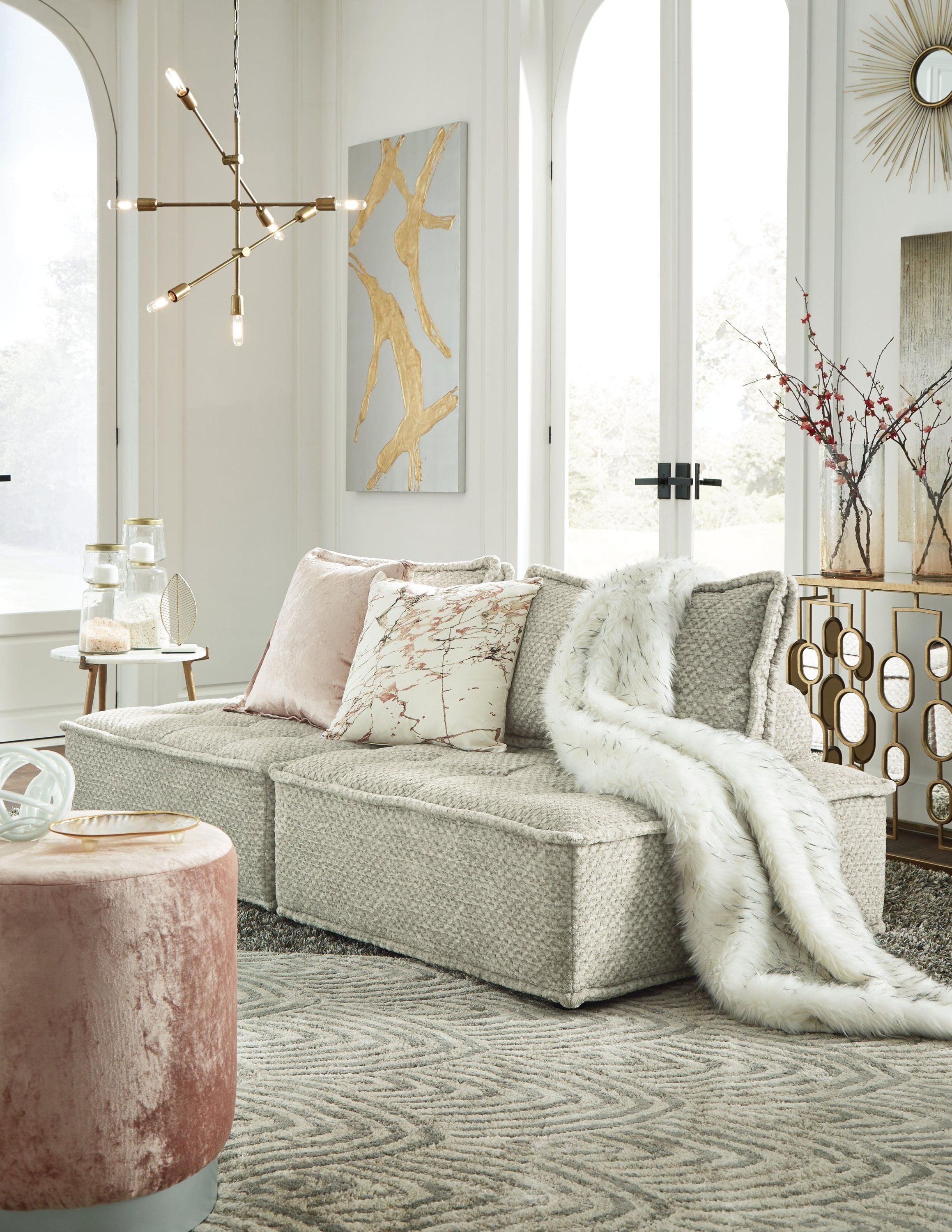 Bales Taupe 2-Piece Modular Seating - Image 3