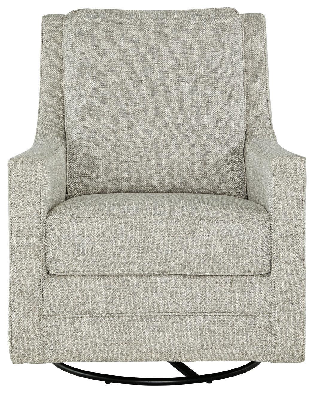 Kambria Fog Swivel Glider Accent Chair - Image 3