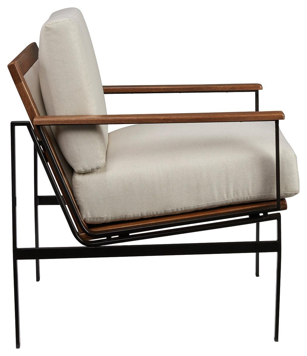 Tilden Ivory Brown Accent Chair - Image 3
