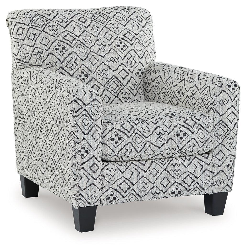 Hayesdale Black Cream Accent Chair - Image 2