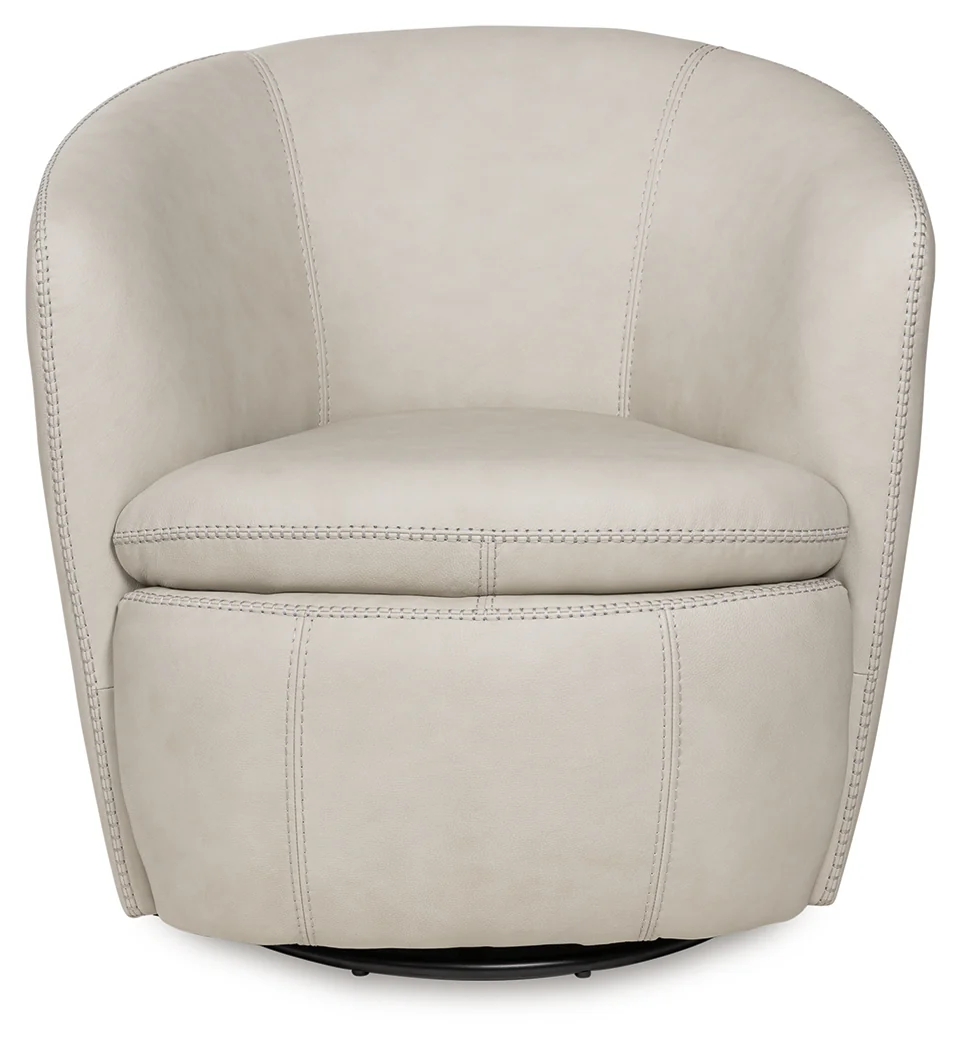 Kierreys Bone Swivel Accent Chair - Image 3