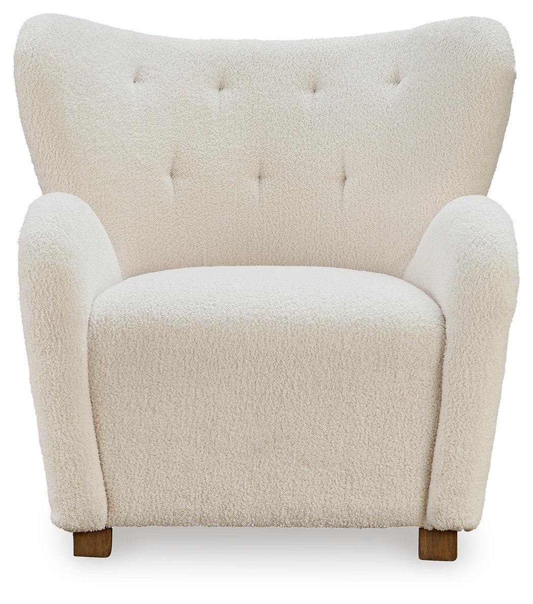 Larbell Ecru Accent Chair - Image 3