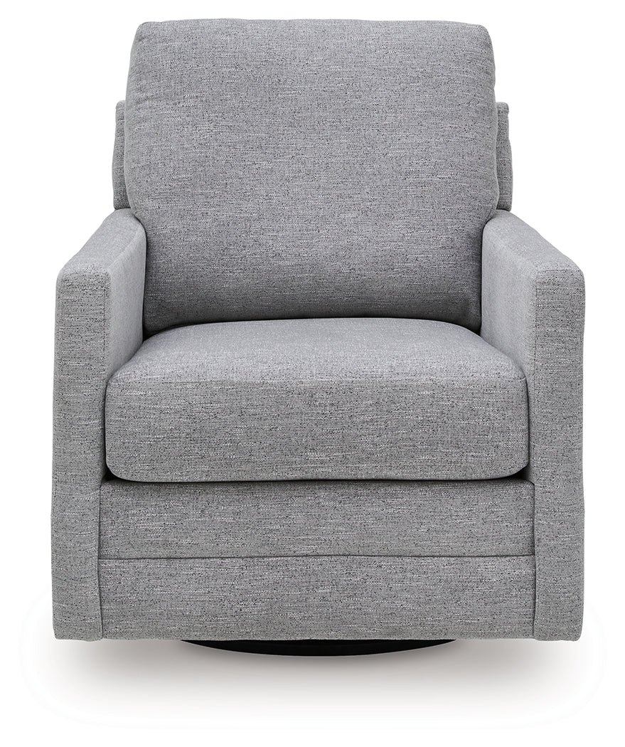 Freybourne Next-Gen Nuvella Pewter Next-Gen Nuvella™ Swivel Accent Chair - Image 3