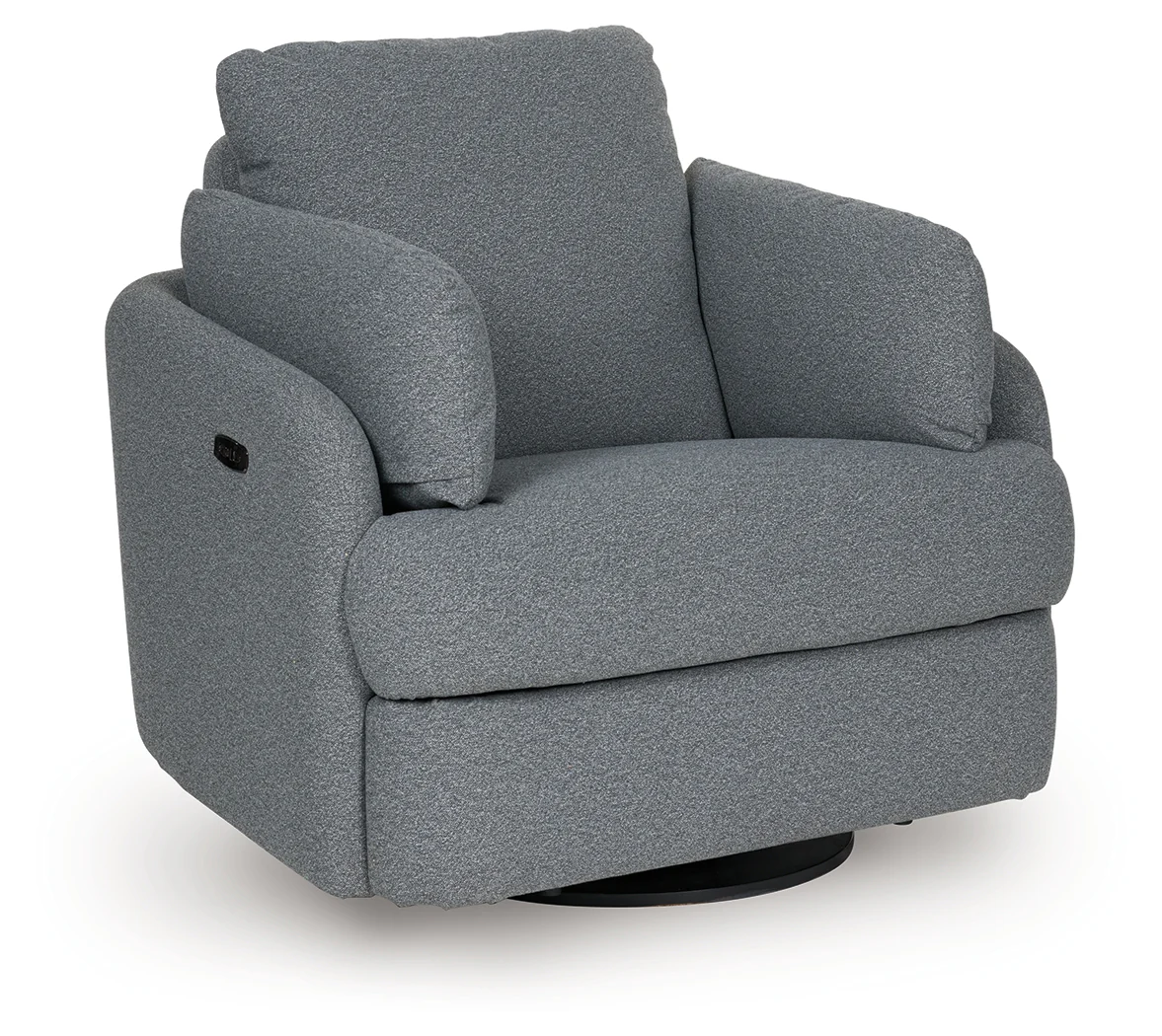 Alainmont Next-Gen Nuvella Salt and Pepper Next-Gen Nuvella™ Swivel Power Recliner - Image 2