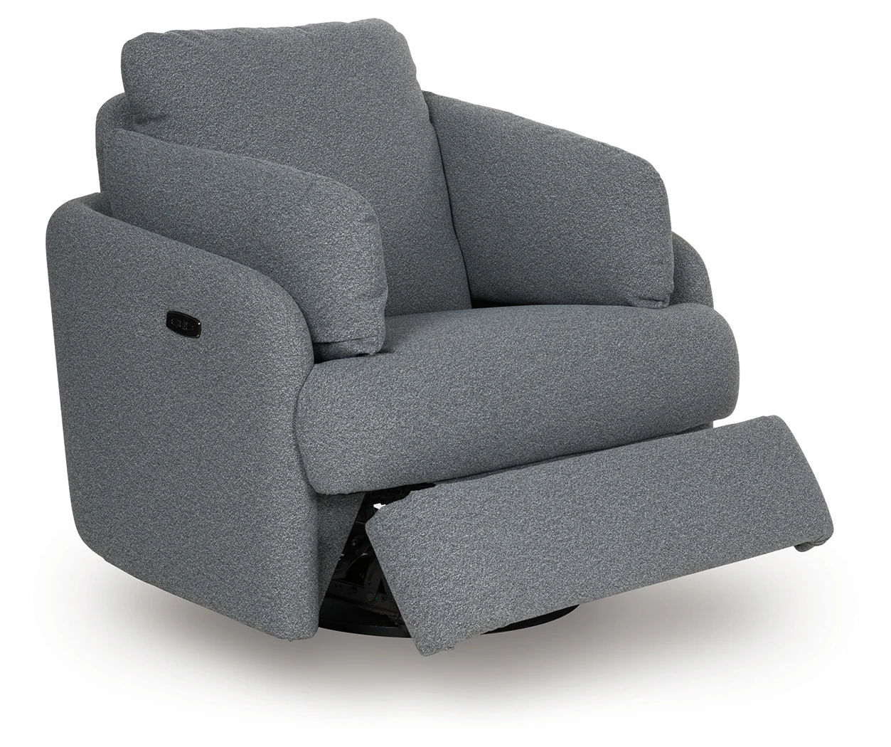 Alainmont Next-Gen Nuvella Salt and Pepper Next-Gen Nuvella™ Swivel Power Recliner - Image 3