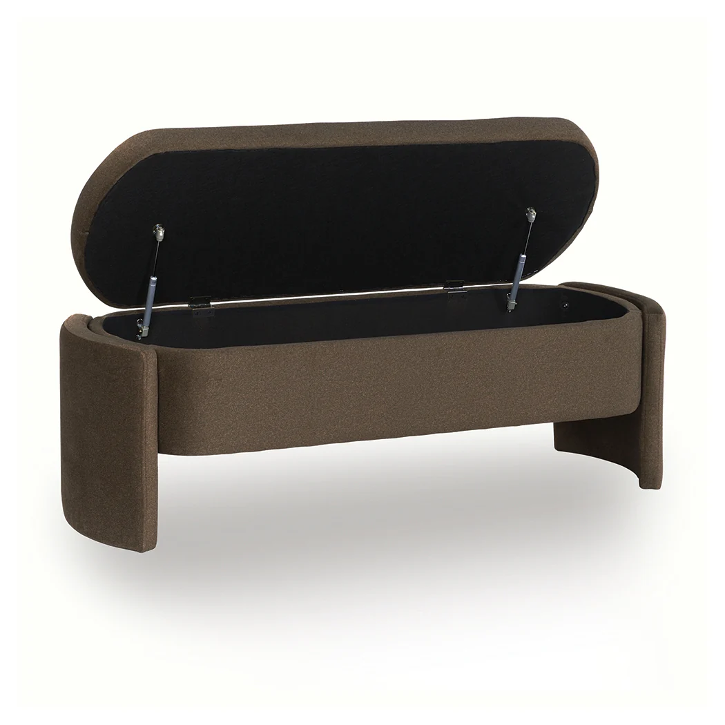 Vavuniya Brown Storage Bench - Image 3