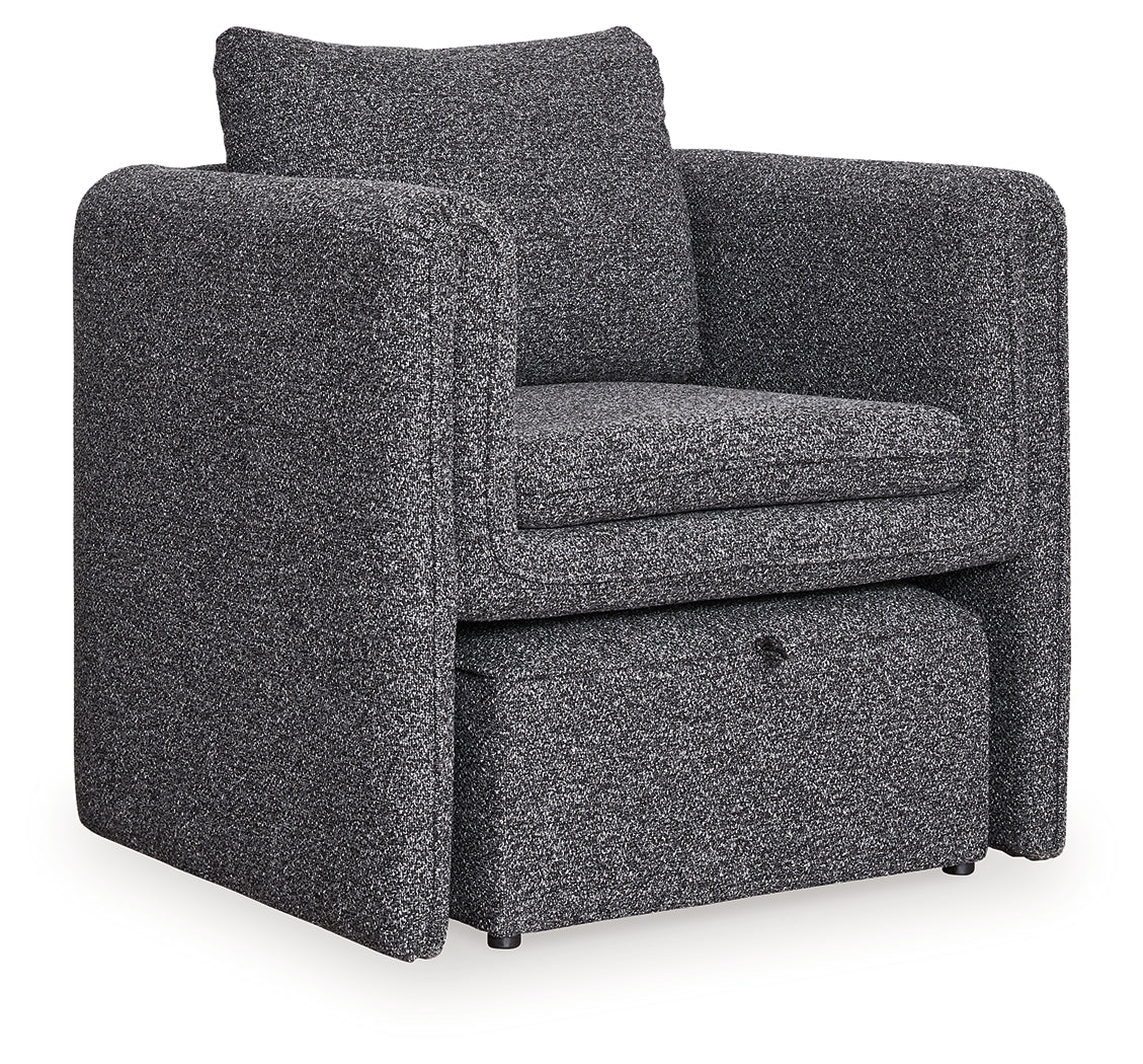 Vreni Charcoal/Black Accent Chair - Image 2