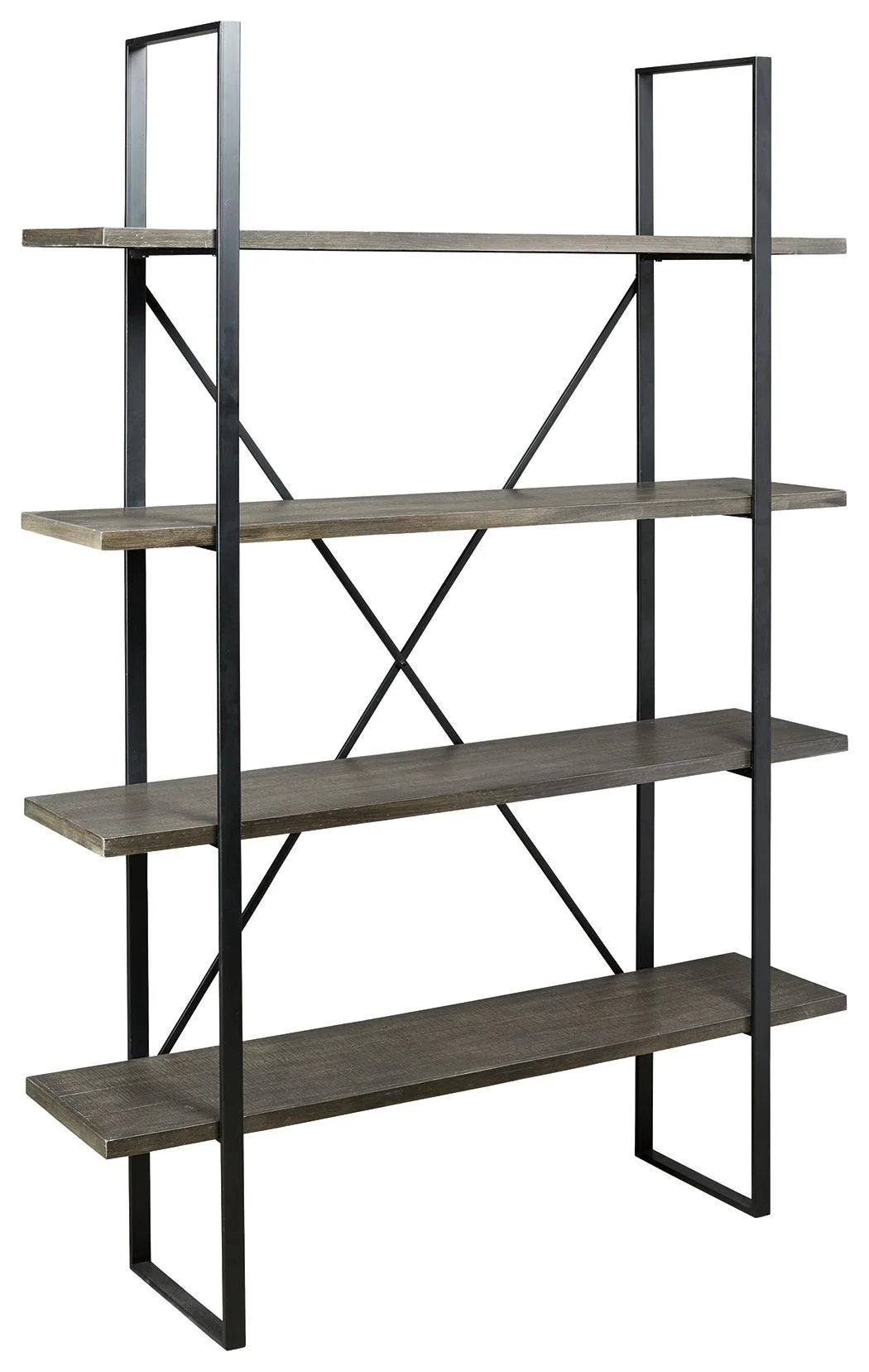 Gilesgrove Black Gray Bookcase - Image 2