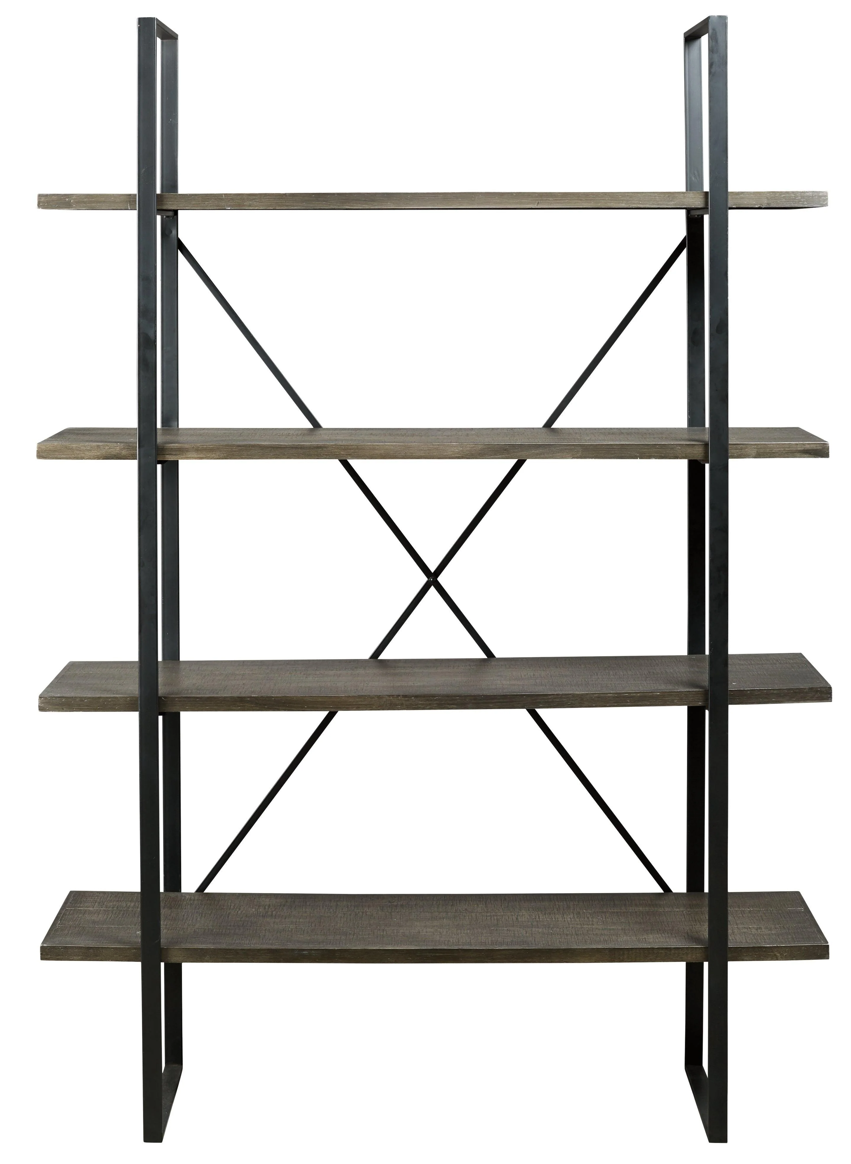 Gilesgrove Black Gray Bookcase - Image 3