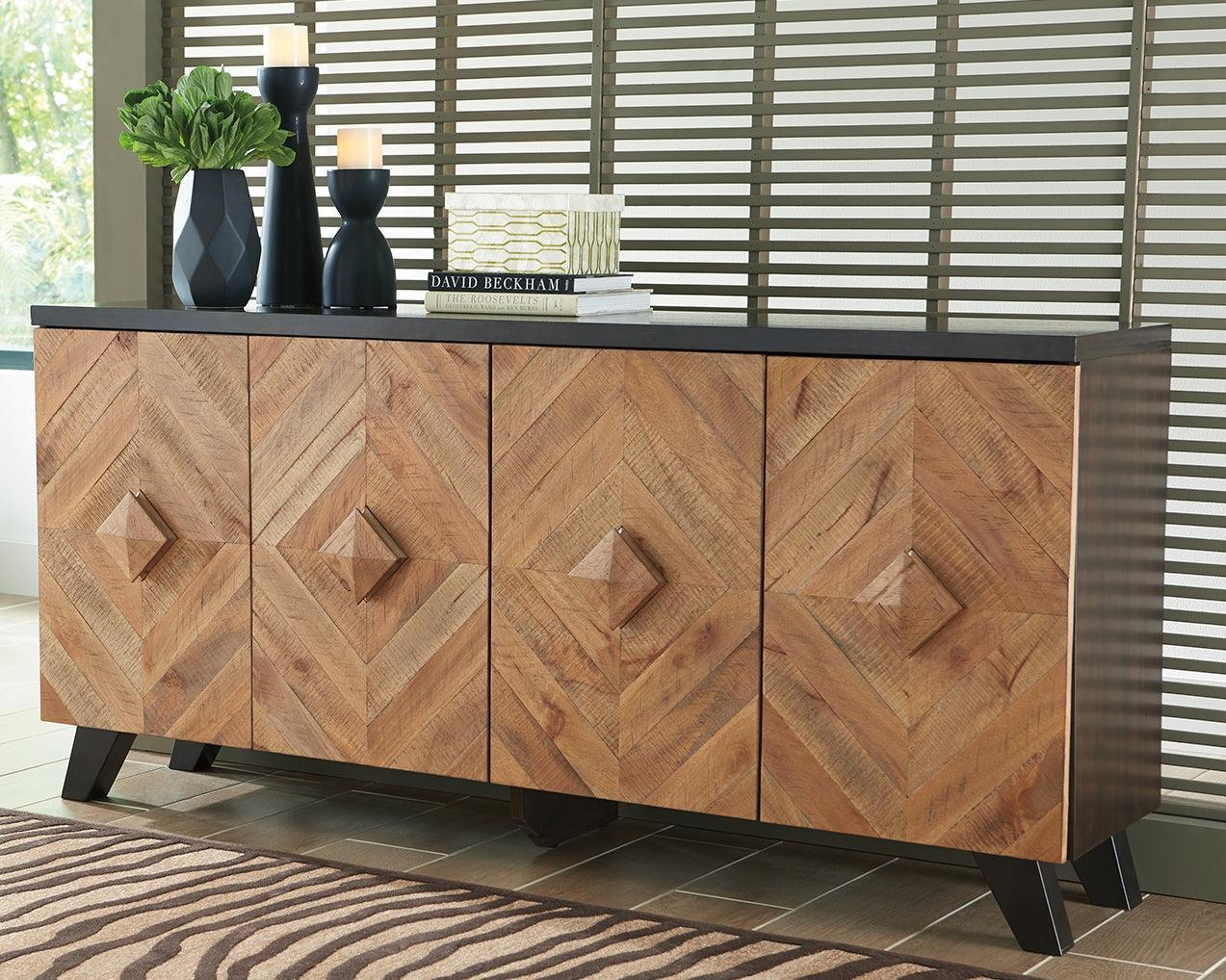 Robin Ridge Two-Tone Brown Accent Cabinet - Image 1