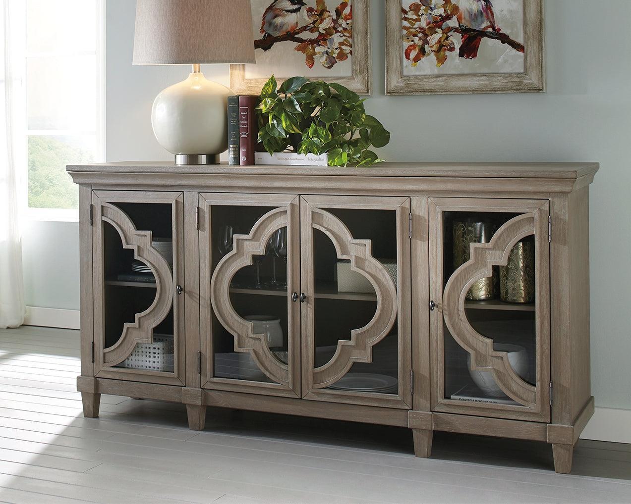Fossil Ridge Gray Accent Cabinet - Image 1
