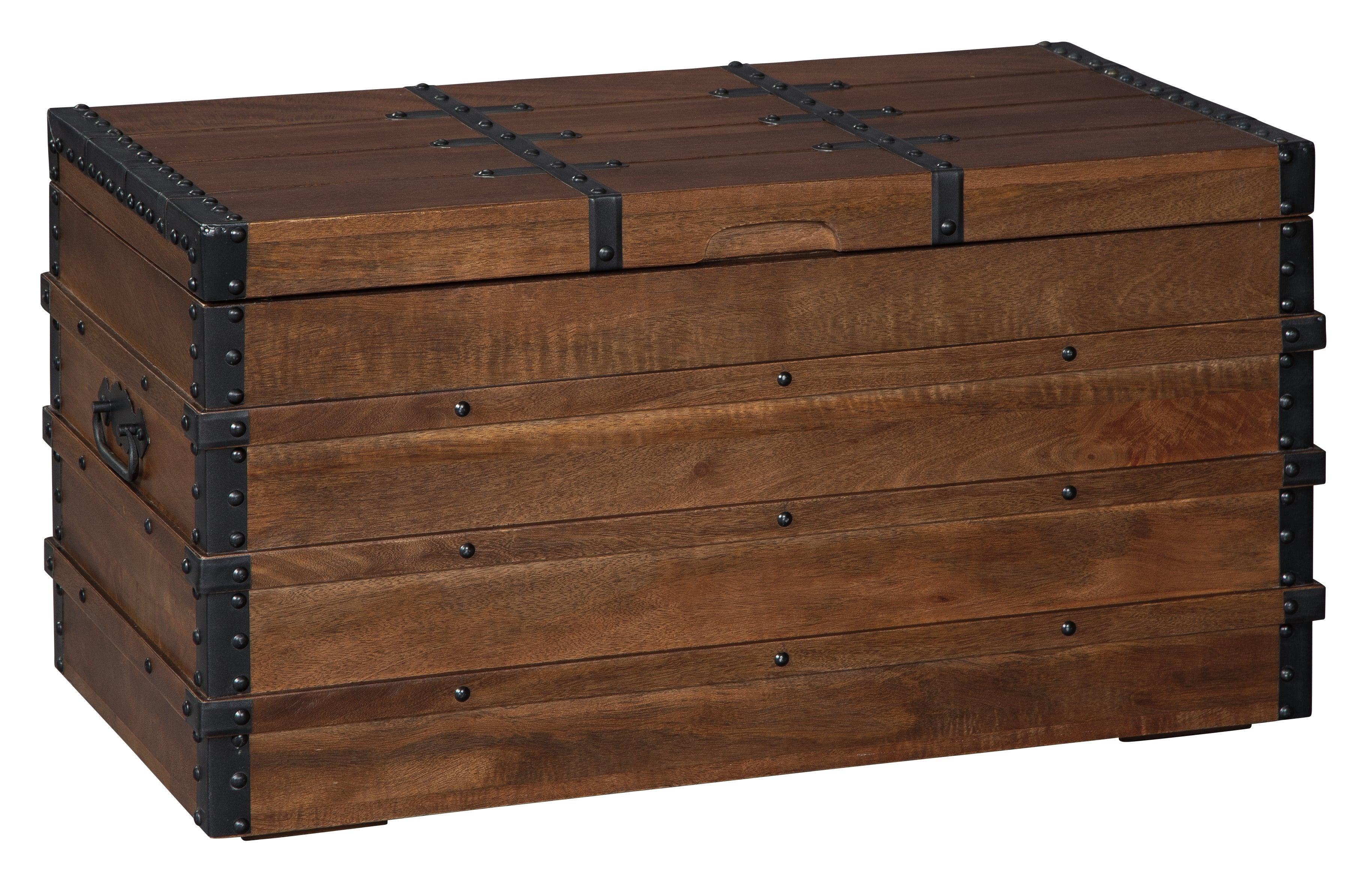 Kettleby Brown Storage Trunk - Image 2
