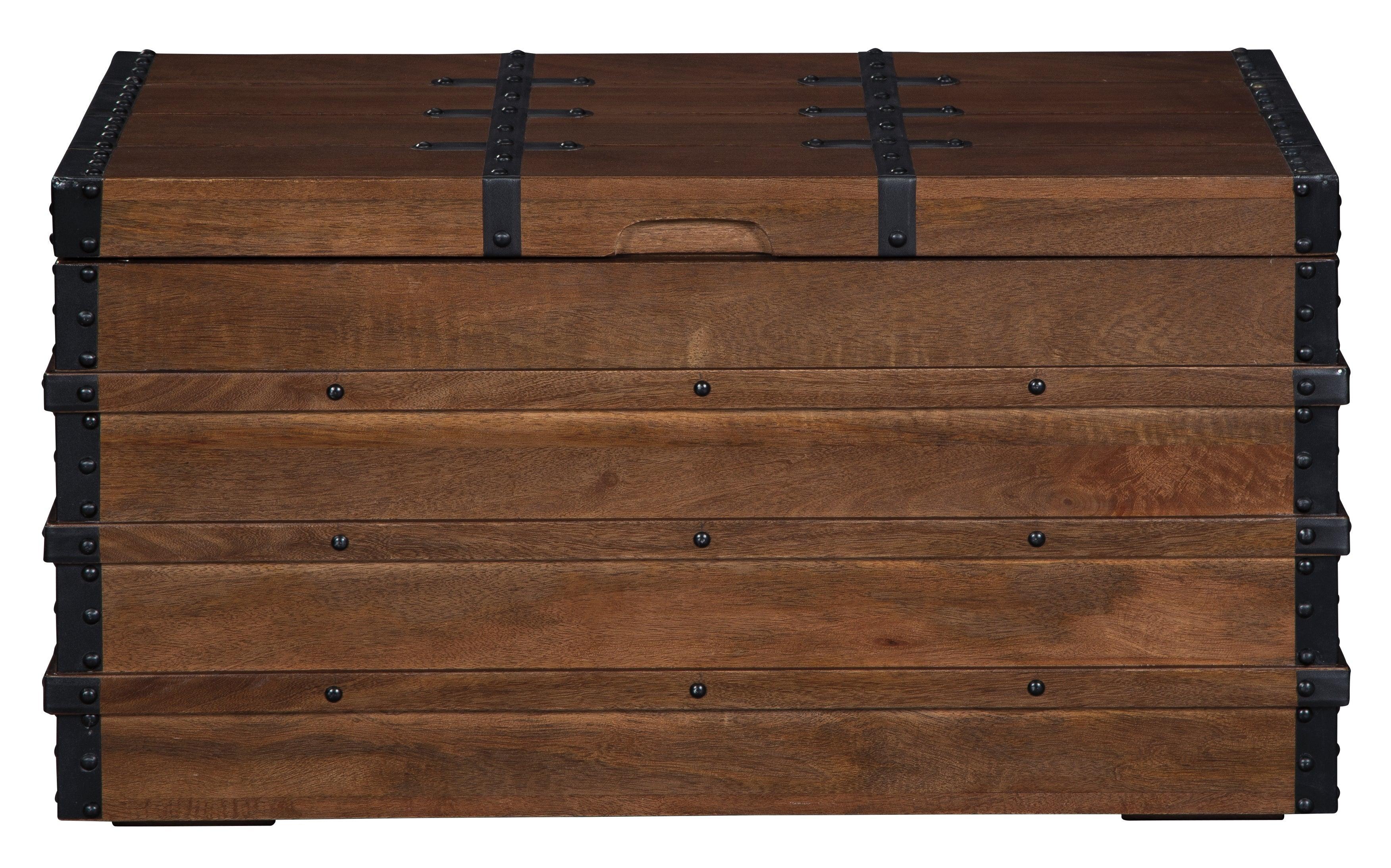 Kettleby Brown Storage Trunk - Image 3