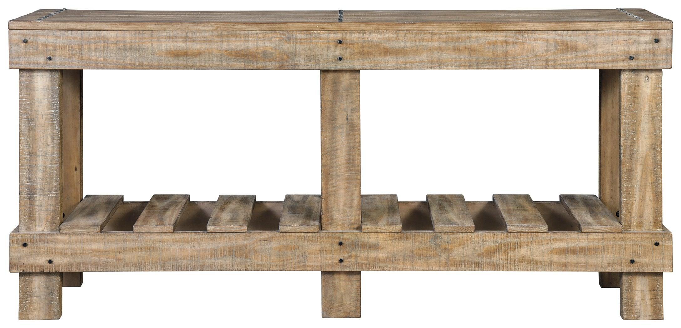 Susandeer Brown Sofa Console Table - Image 3