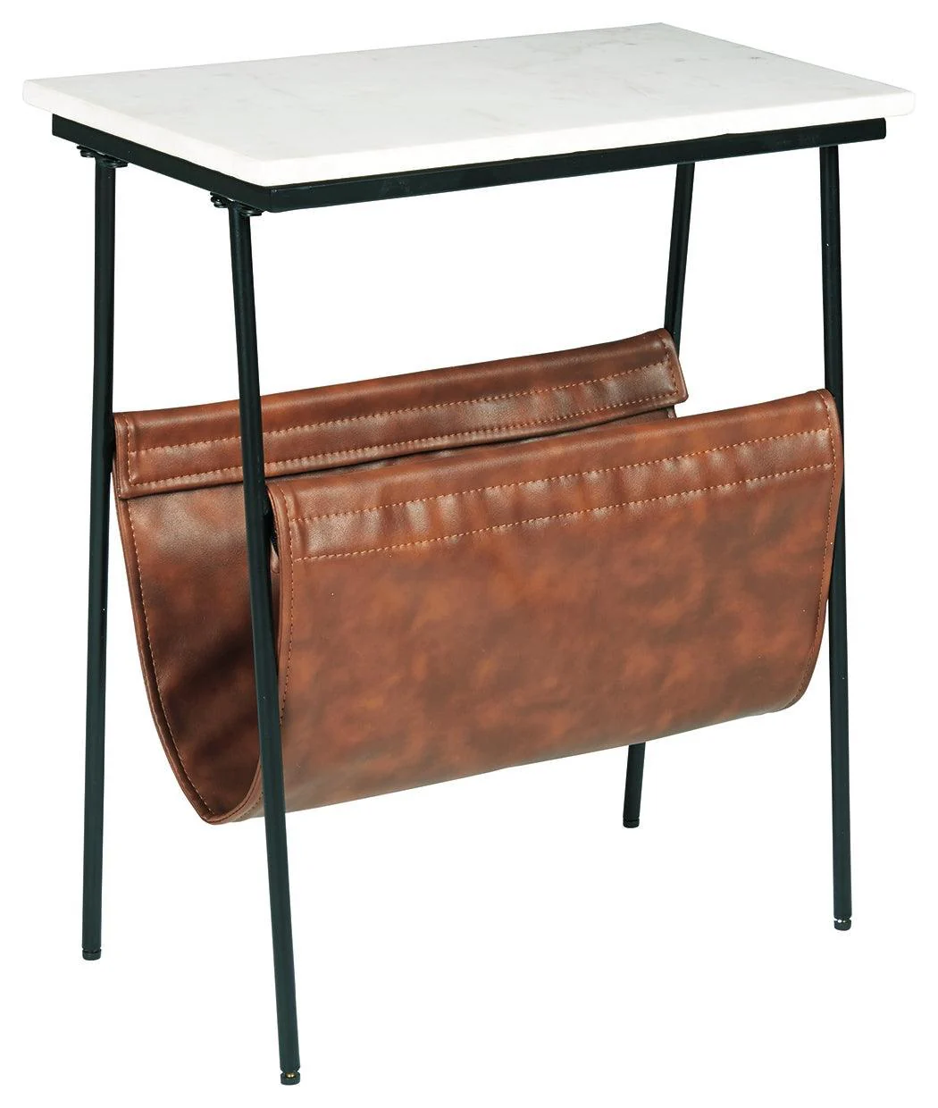 Etanbury Brown Black White Accent Table - Image 2